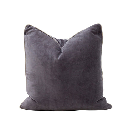 Velvet Cushion - Slate Grey