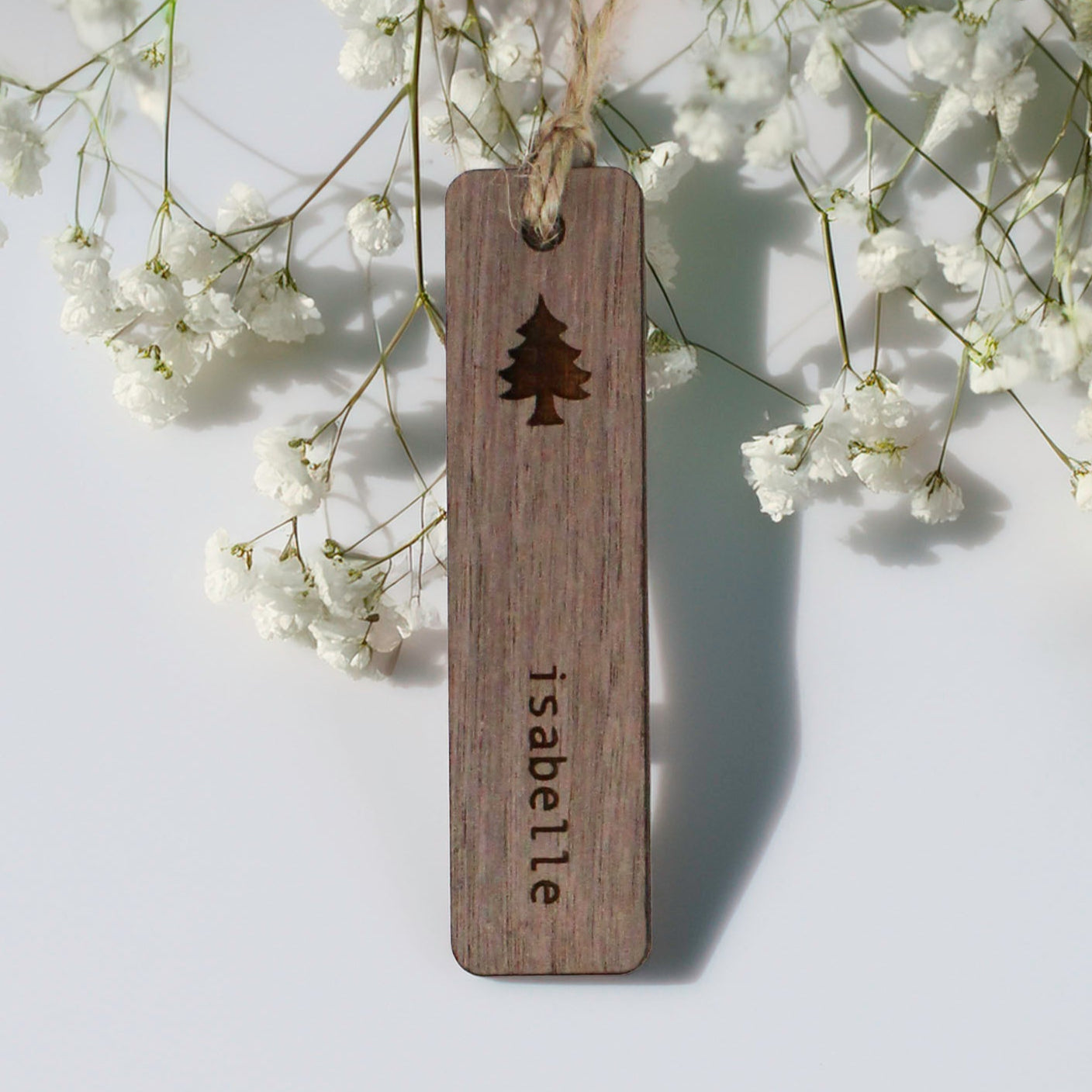 Personalised Wooden Place Name Tags - Available in 4 Wood Options