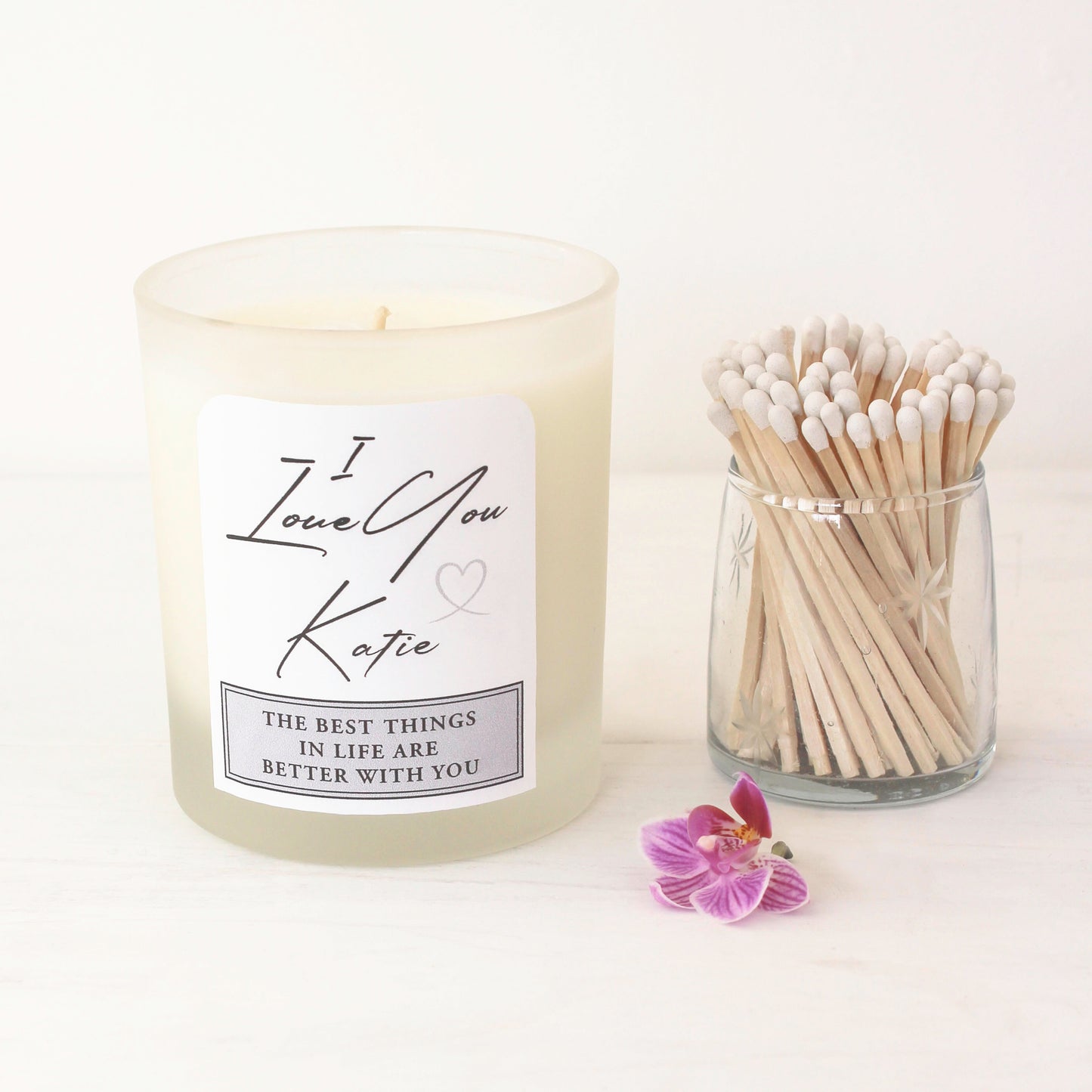 I Love You - Personalised - Signature Candles