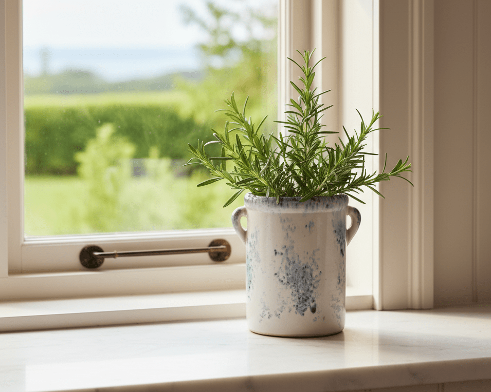 Cassis Stoneware Pot – Blue & White - Mac and Lilly