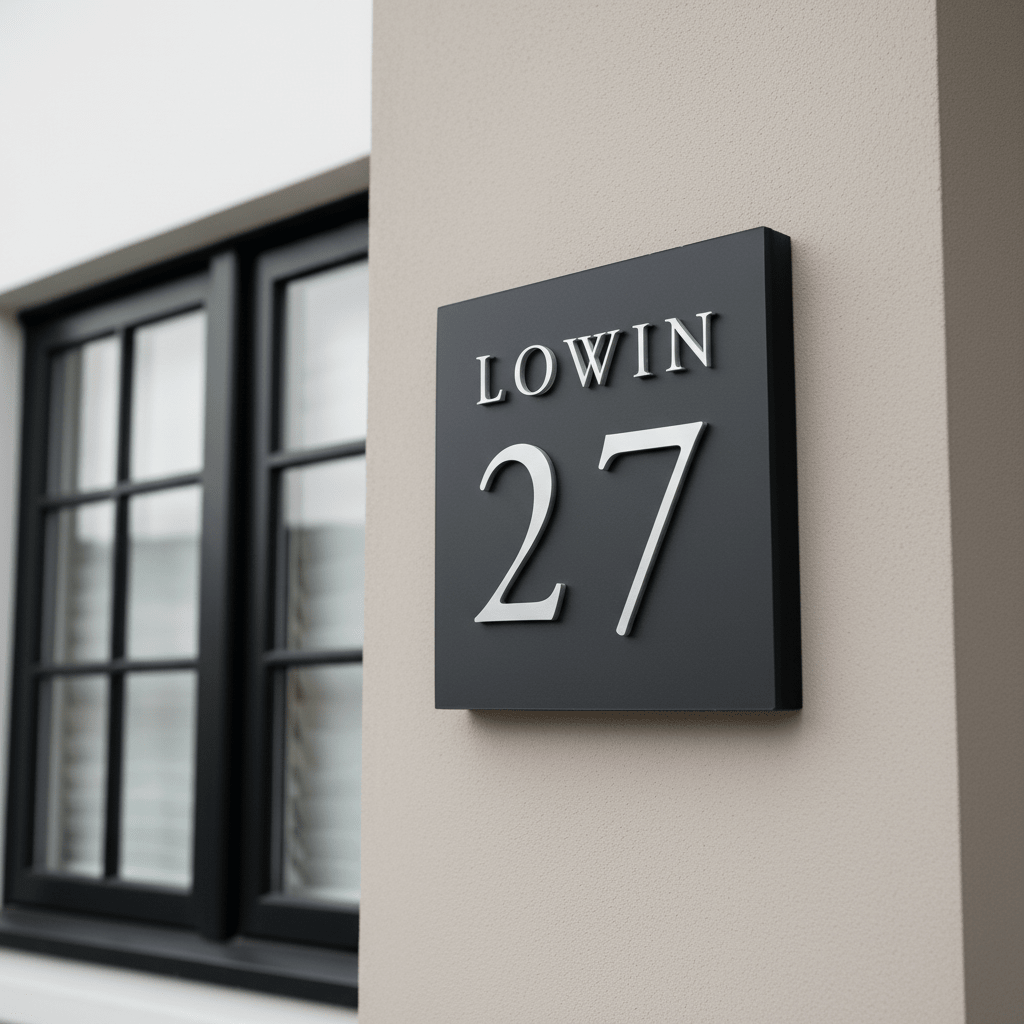 Square Raised Design Sign - Mac and Lilly