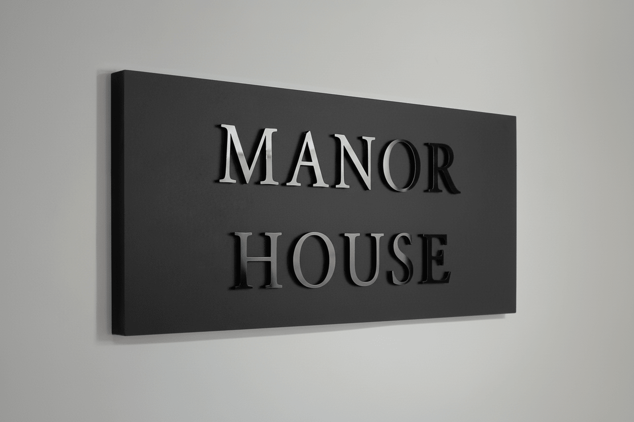 Large Raised Design Sign - Mac and Lilly