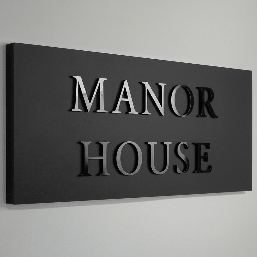 Large Raised Design Sign - Mac and Lilly