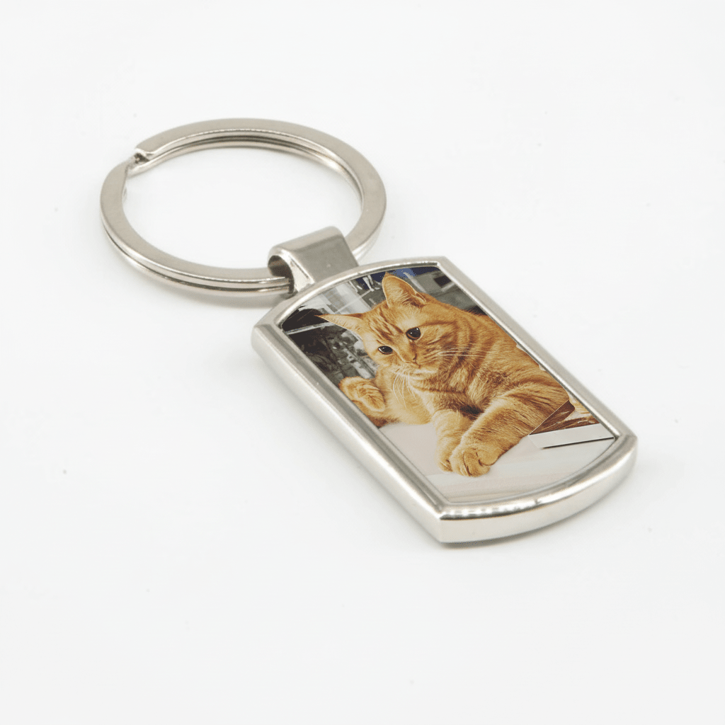 Personalised Memorial Pet Keyring with Photo - Mac and Lilly