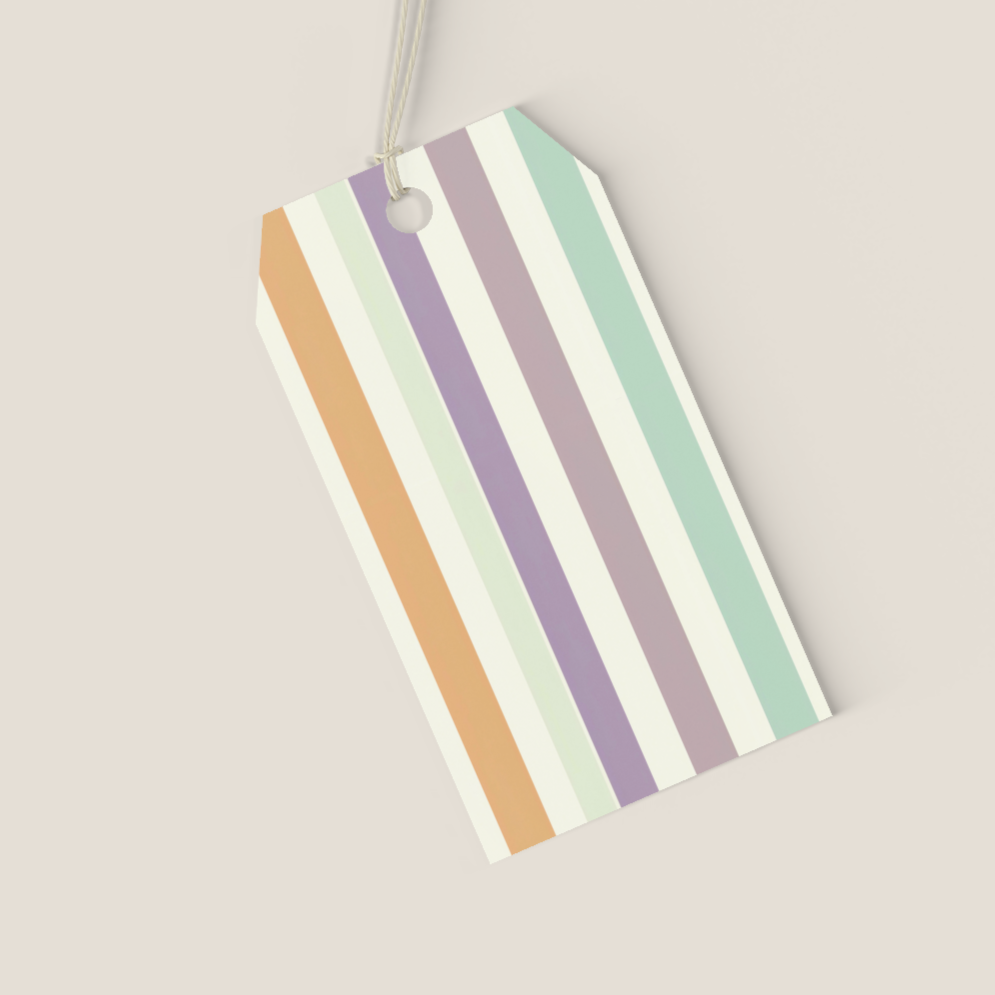 Pastel Stripe Gift Wrap Set