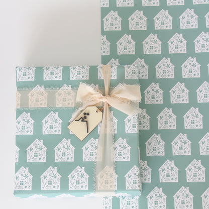 Luxury House Wrapping Paper, A Thoughtful Touch for Housewarming Gifts