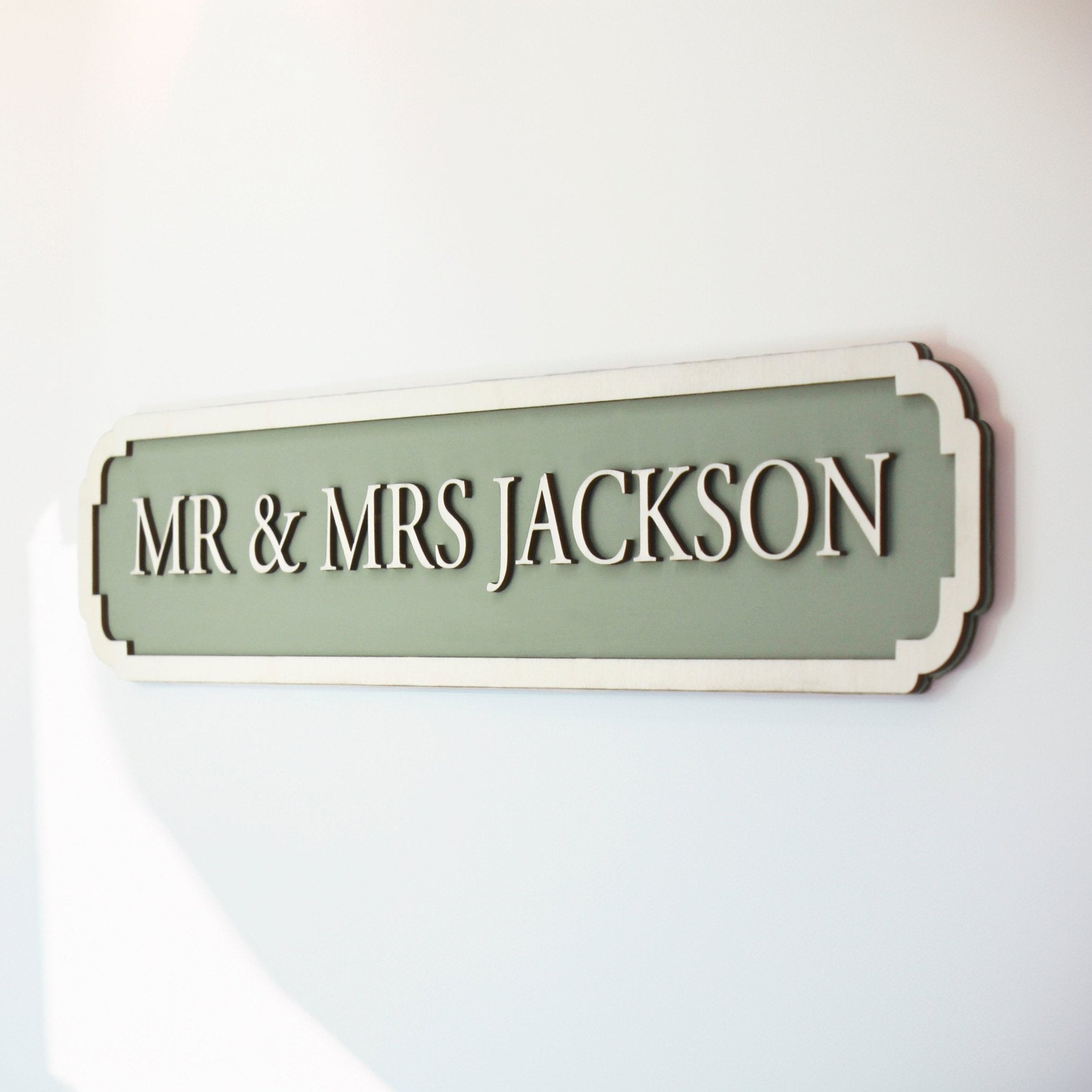 Personalised Street - Style Wall Sign in Various Colours - Mac and Lilly
