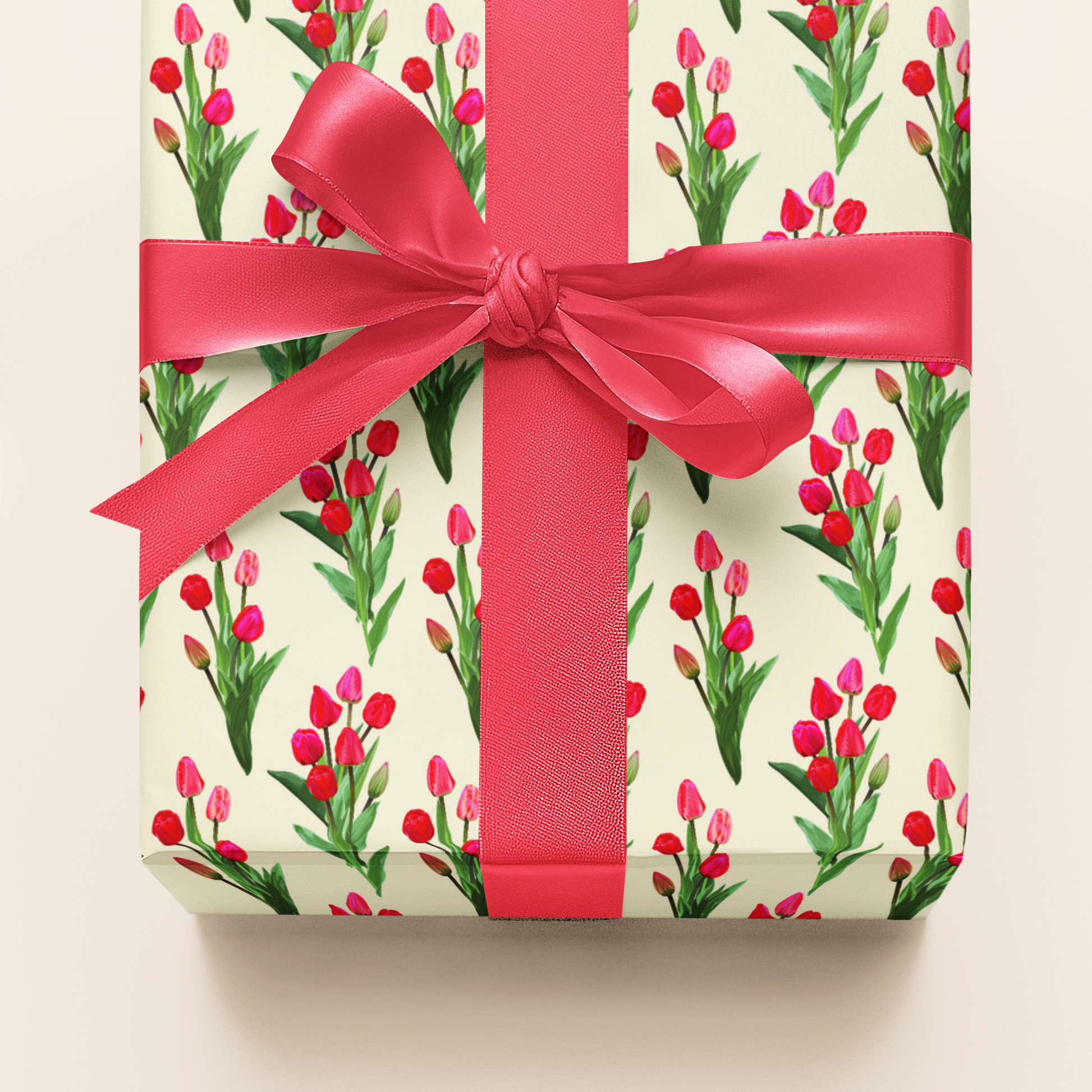 Tulip design gift wrap paper