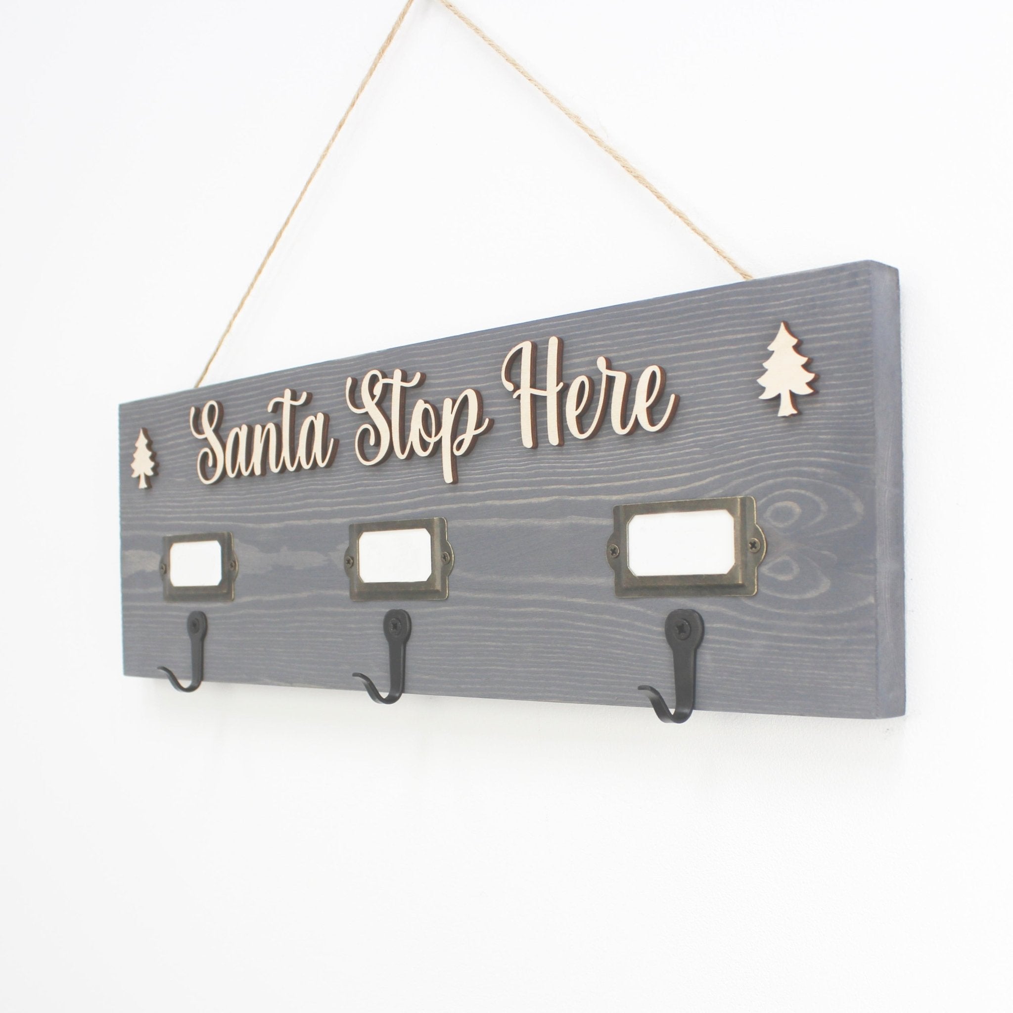Personalise your Stocking Holder with Name Cards - Mac and Lilly