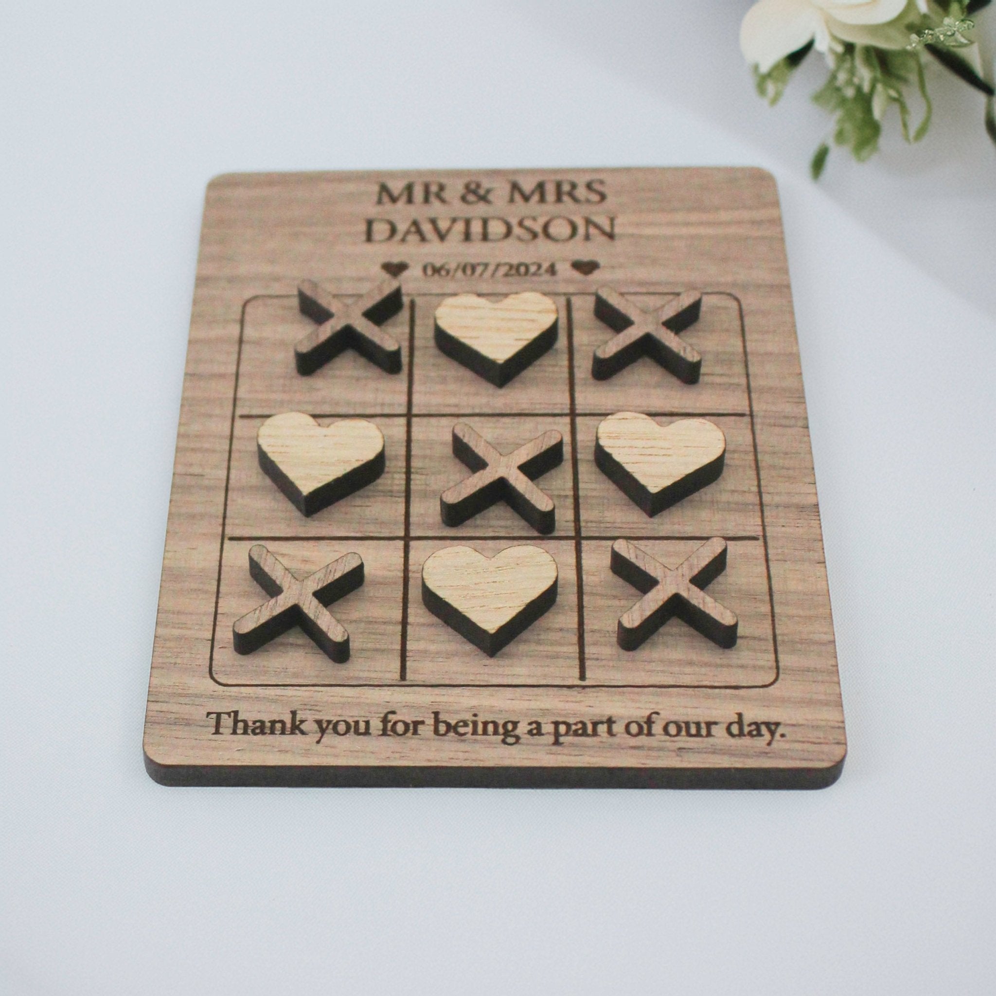 Wedding Games – Snakes and Ladders, Hearts & Crosses, Ring Toss - Mac and Lilly