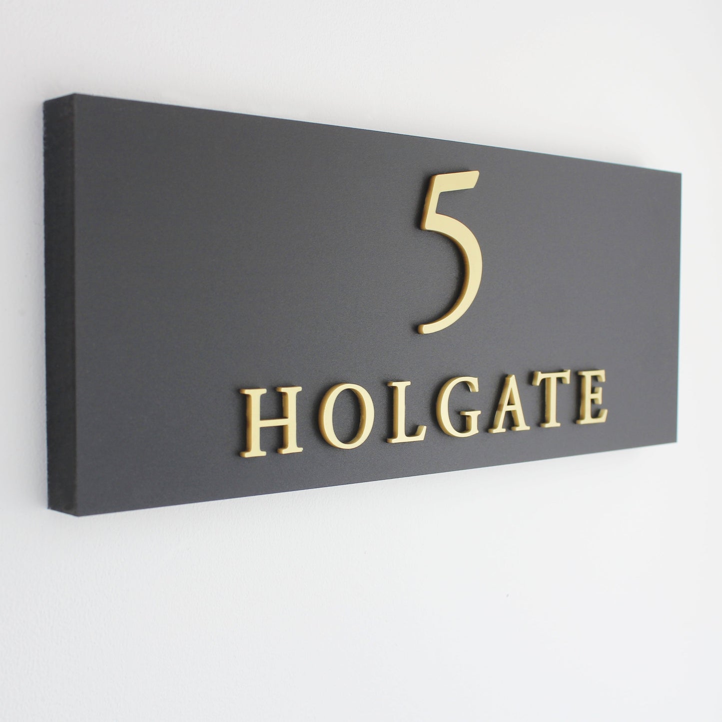 Welton House Sign Choose from Silver, Gold or Wood Effect Lettering