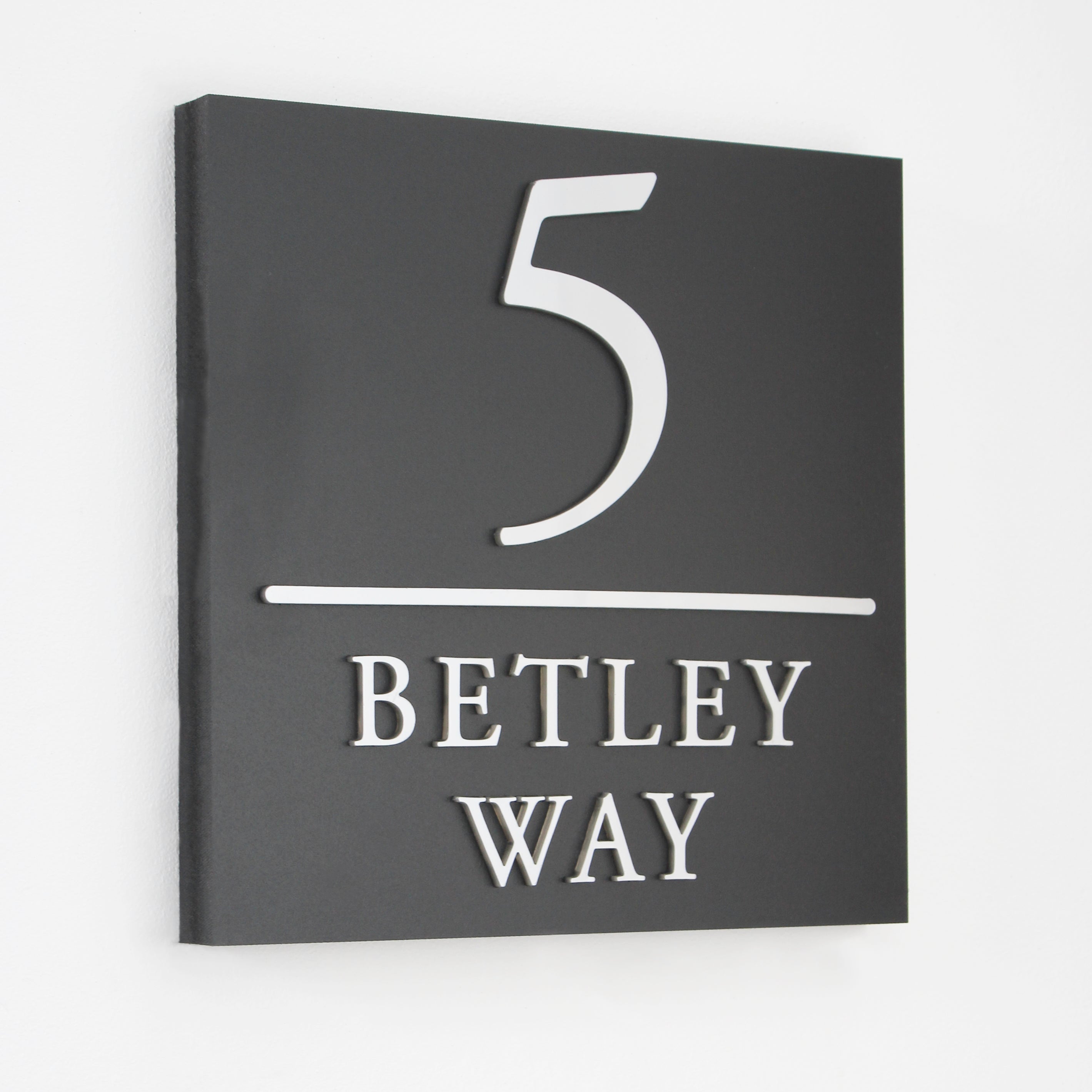 Square House Sign - Dividing Line