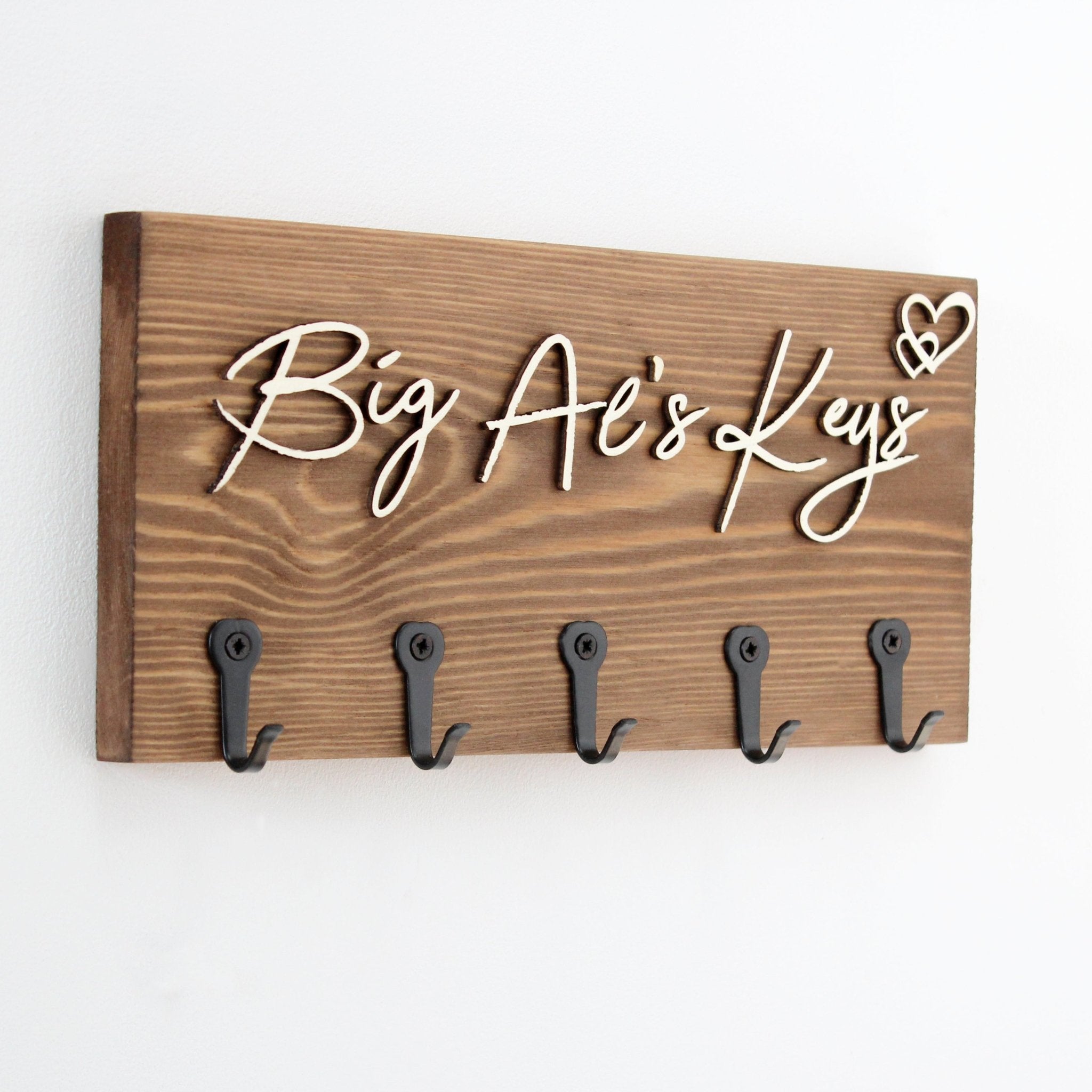 Personalised Wall - Mounted Key Holder - Mac and Lilly