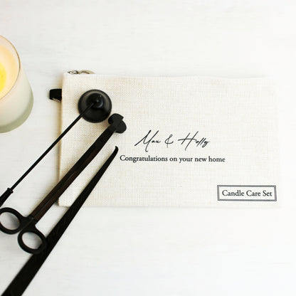 Personalised Candle Care Set
