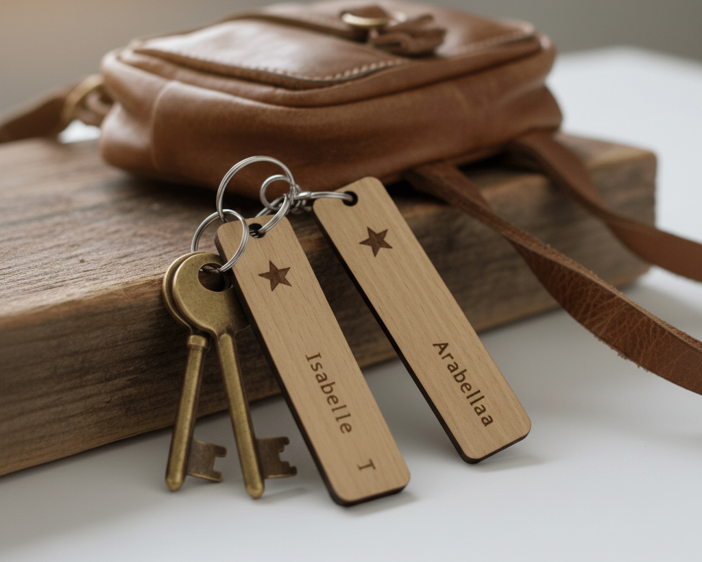 Personalized Wooden Key Tags