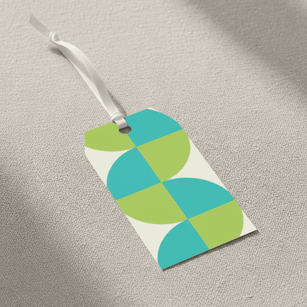 Green Abstract Design Gift Wrap Set - Mac and Lilly