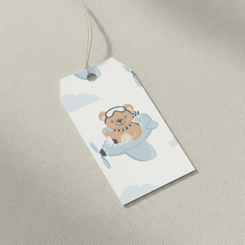 Teddy Bear in Aeroplane Luxury Gift Wrap Set - Mac and Lilly