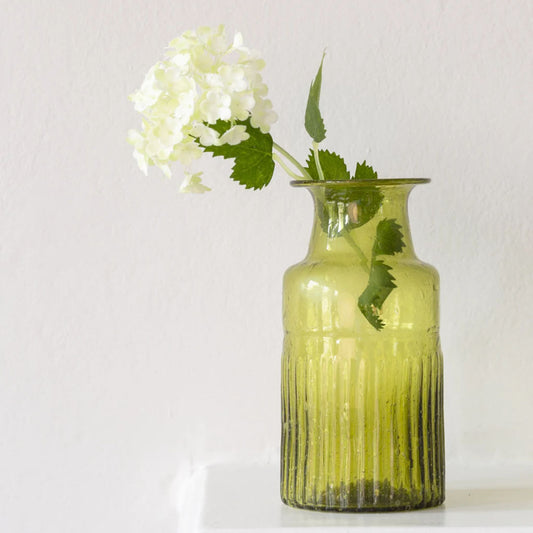 Petite Green Glass Vase