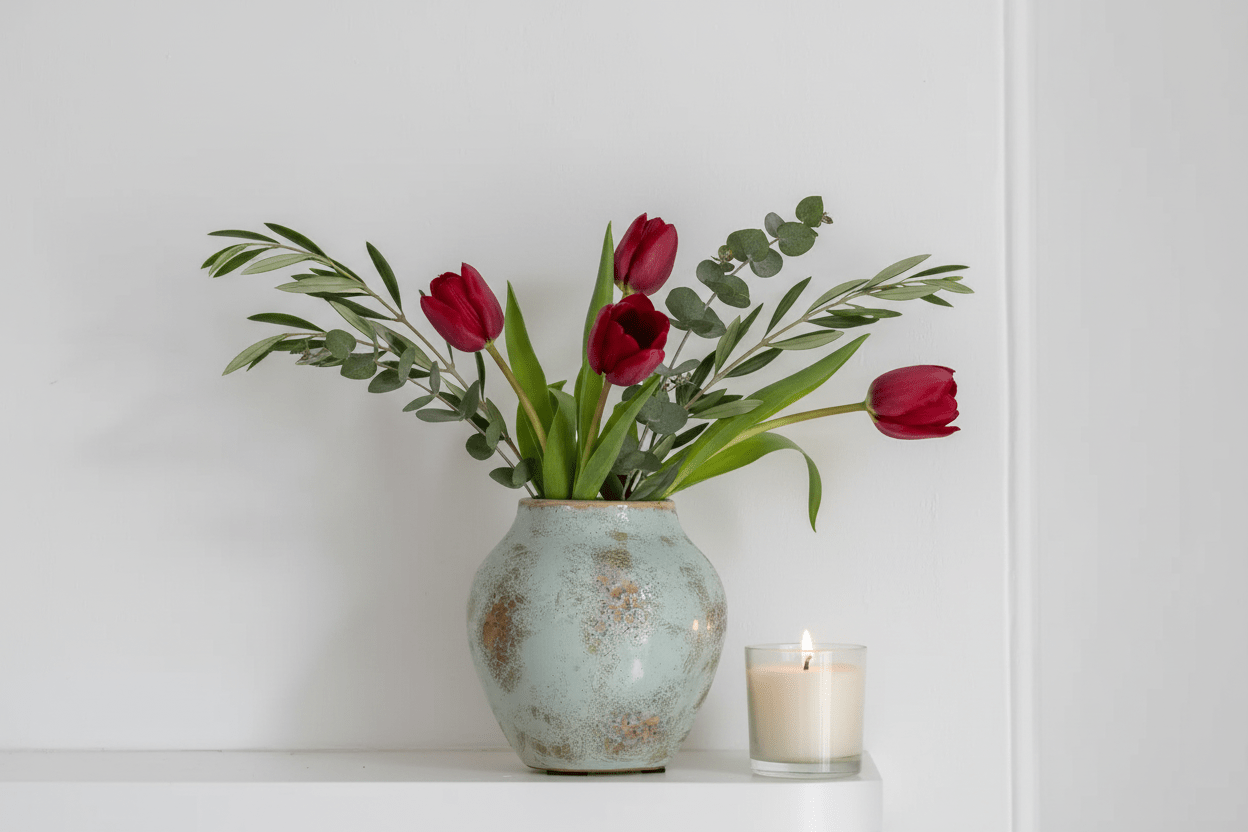 Rustic Turquoise Vase - Mac and Lilly