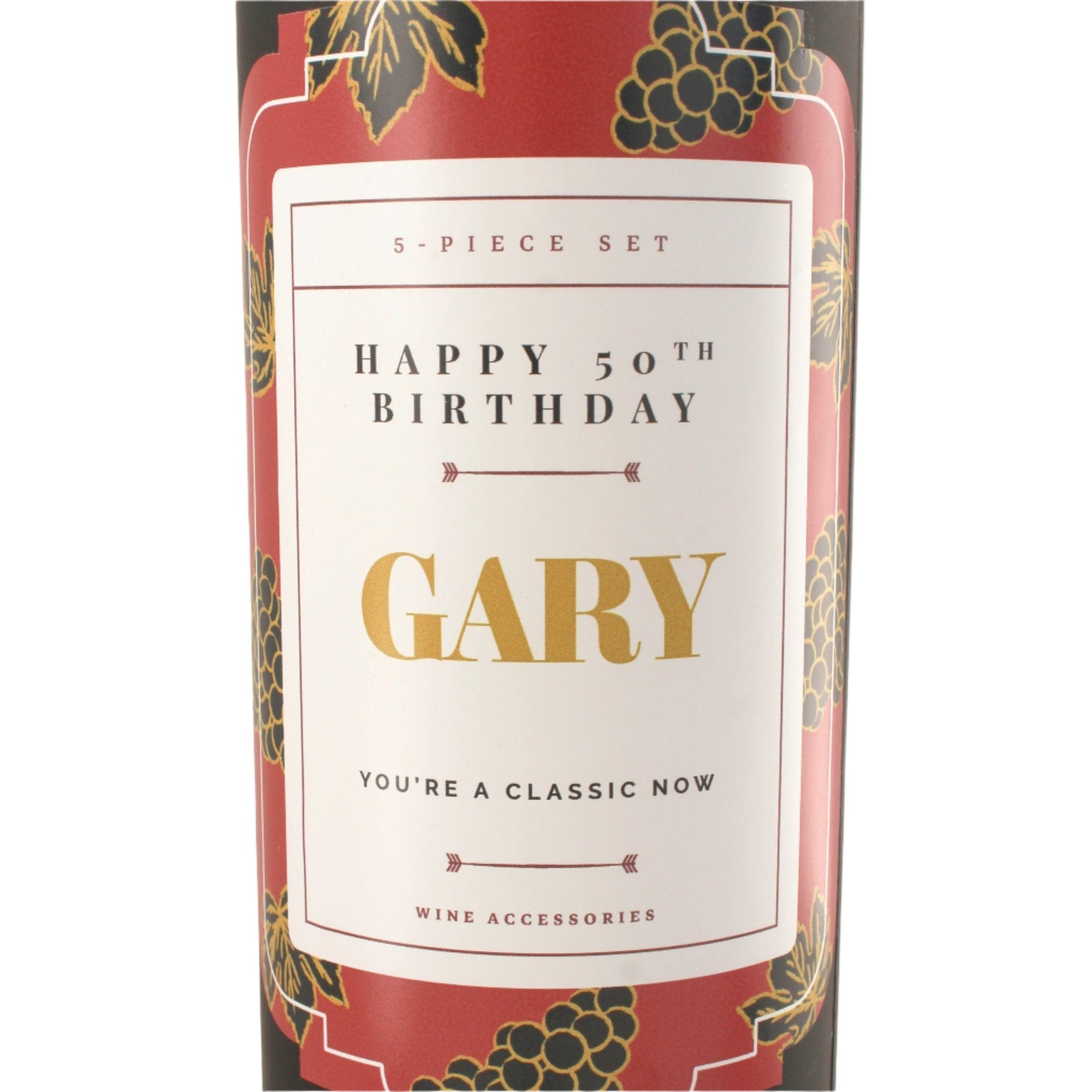 Personalised Wine Bottle Bar Set - Mac and Lilly