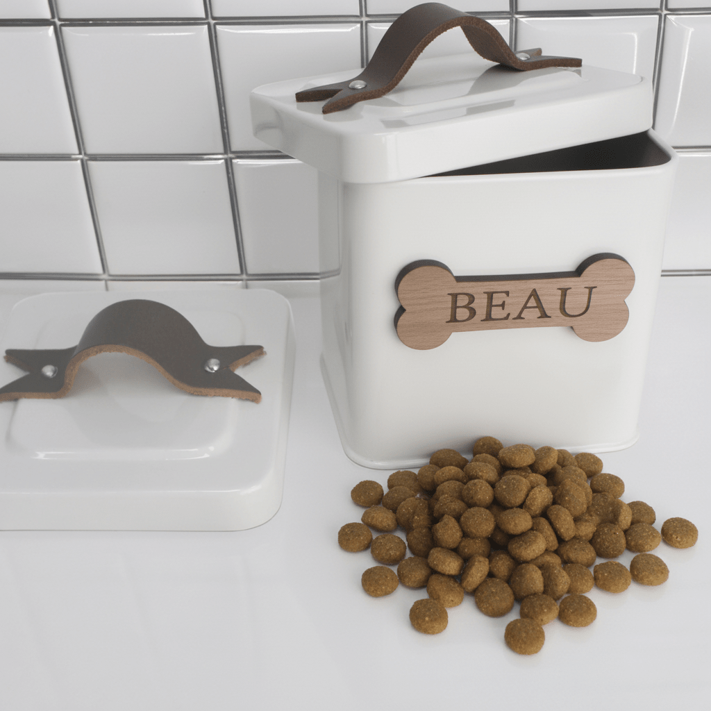 Personalised Farmhouse Pet Treat Tin - Mac and Lilly