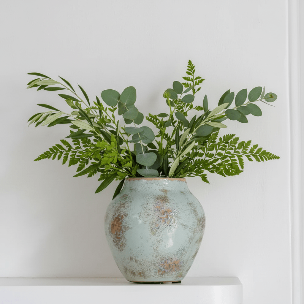 Rustic Turquoise Vase - Mac and Lilly