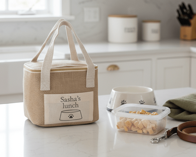 Personalised Dog Treat & Lunch Cool Bag - Mac and Lilly