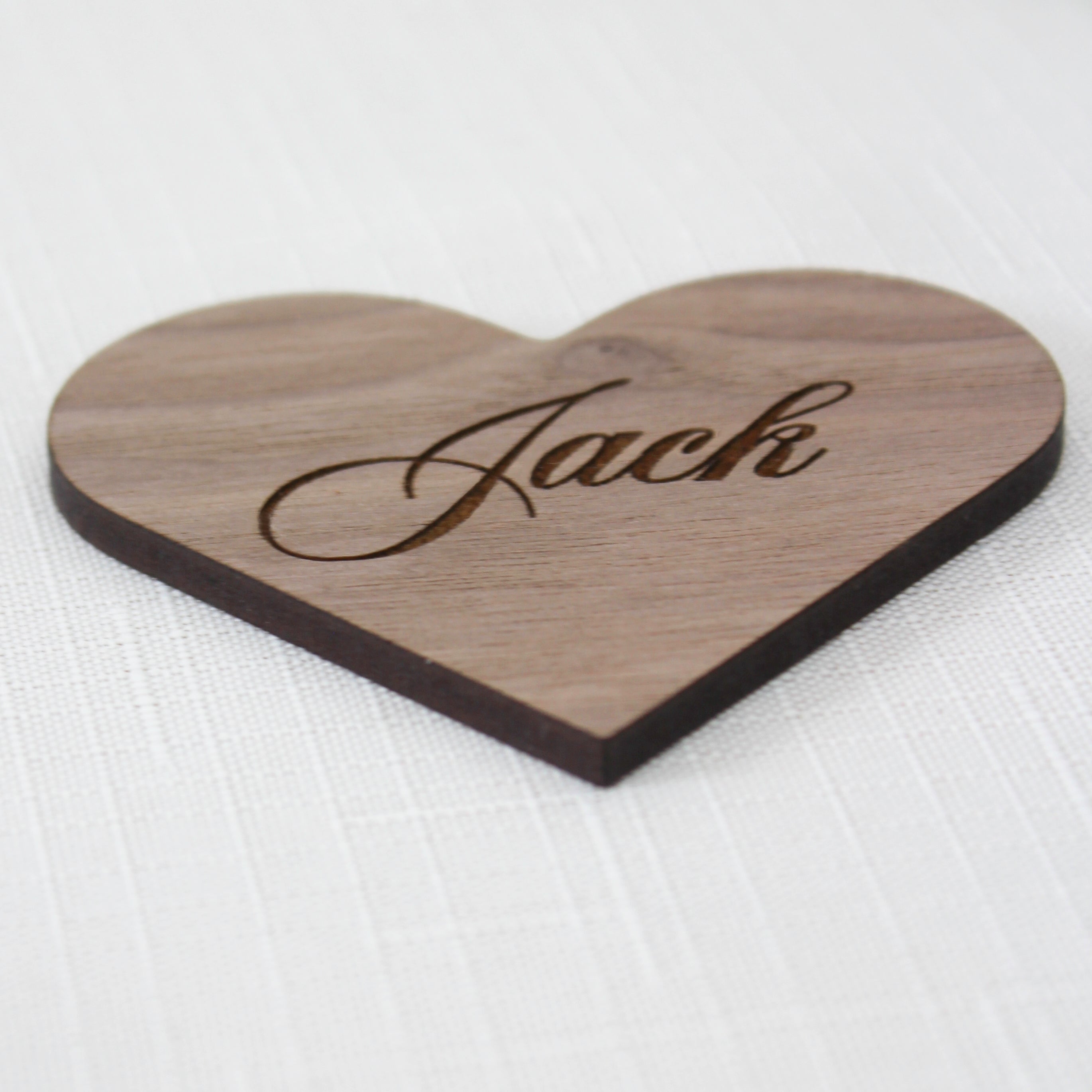 Personalised Name Place Tags – Wood & Acrylic Mix