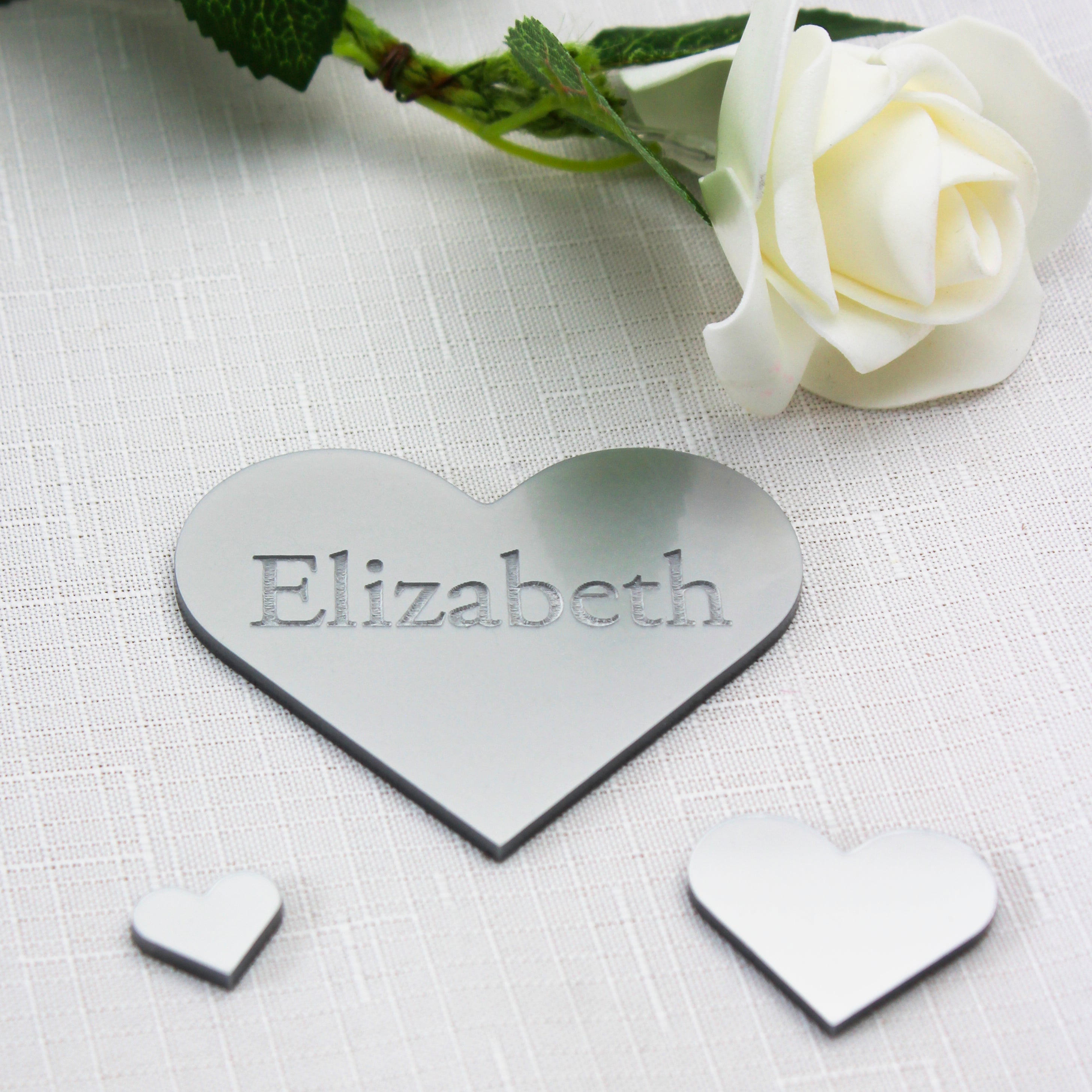 Personalised Name Place Tags – Wood & Acrylic Mix