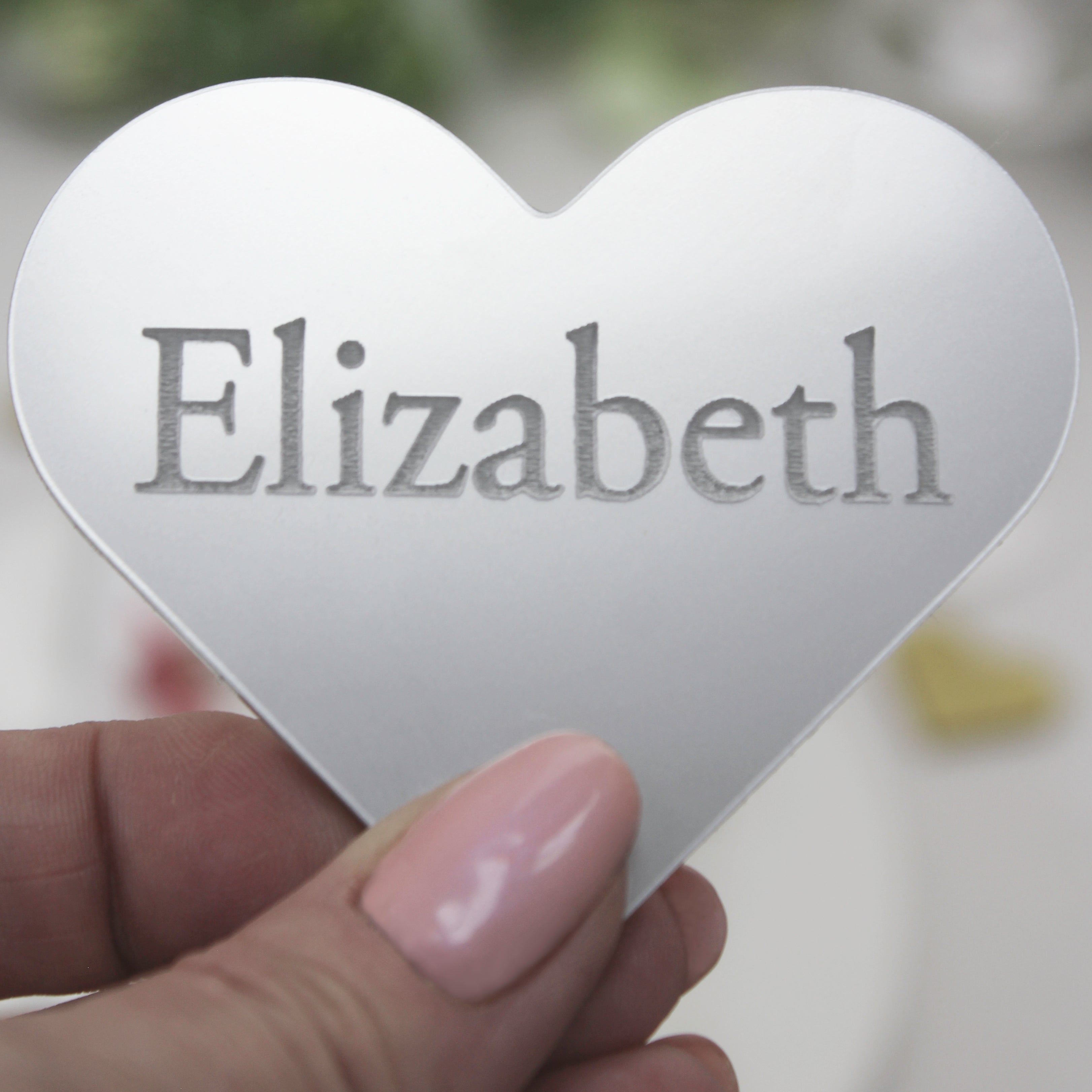 Personalised Name Place Tags – Wood & Acrylic Mix