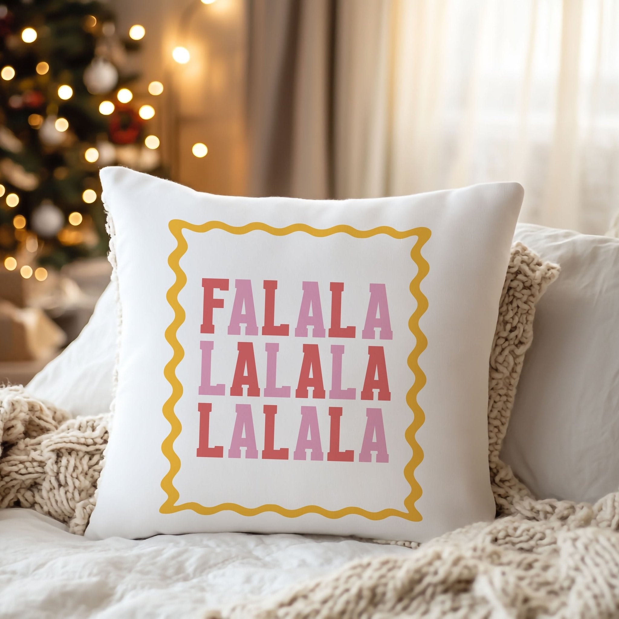 Fa La La Fun Christmas Cushion - Mac and Lilly