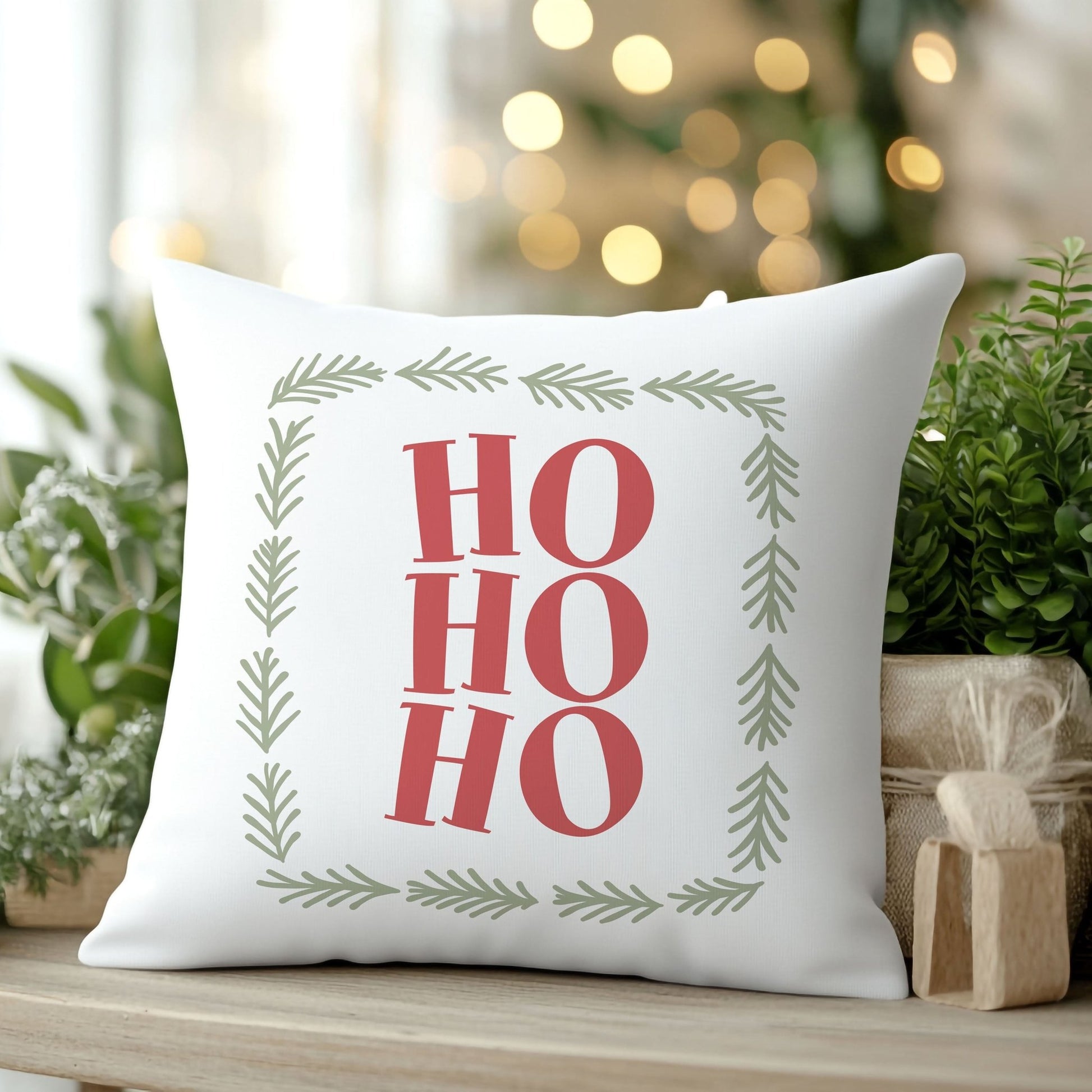 “HO HO HO” Christmas Cushion - Mac and Lilly