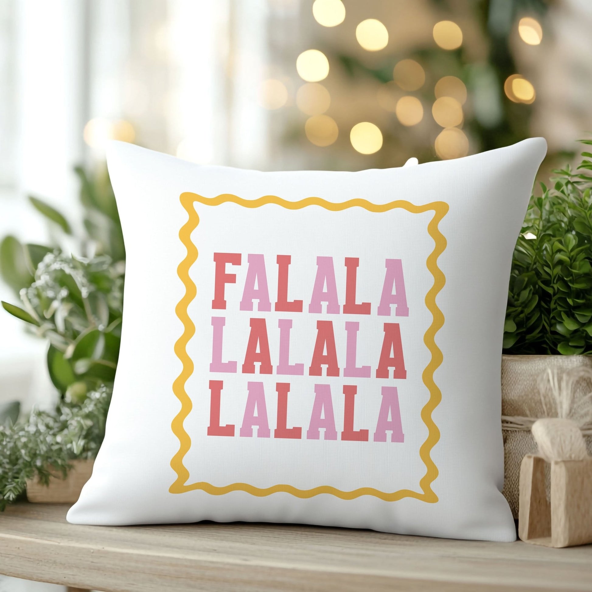 Fa La La Fun Christmas Cushion - Mac and Lilly