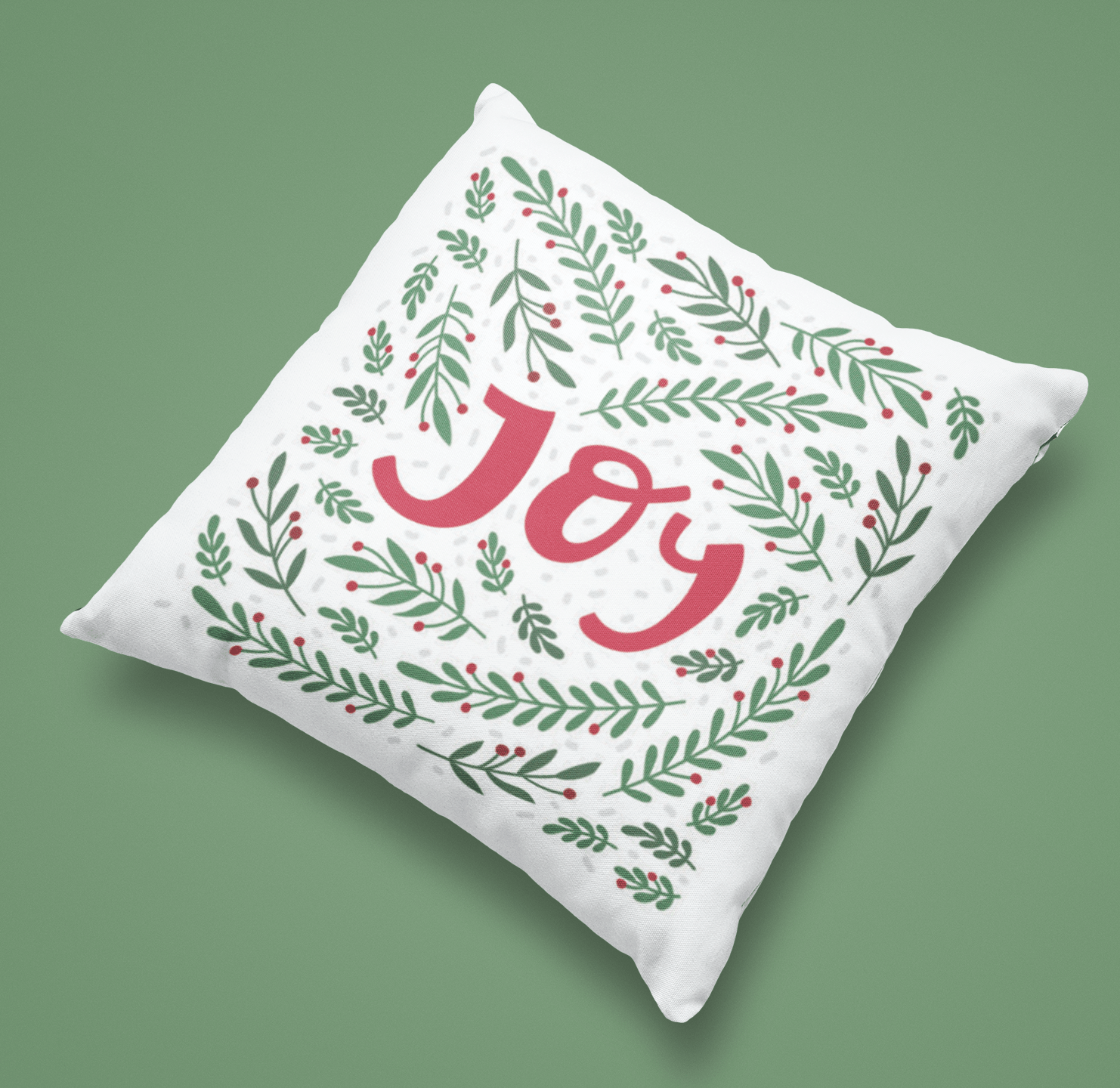 "Joy” Christmas Cushion - Mac and Lilly