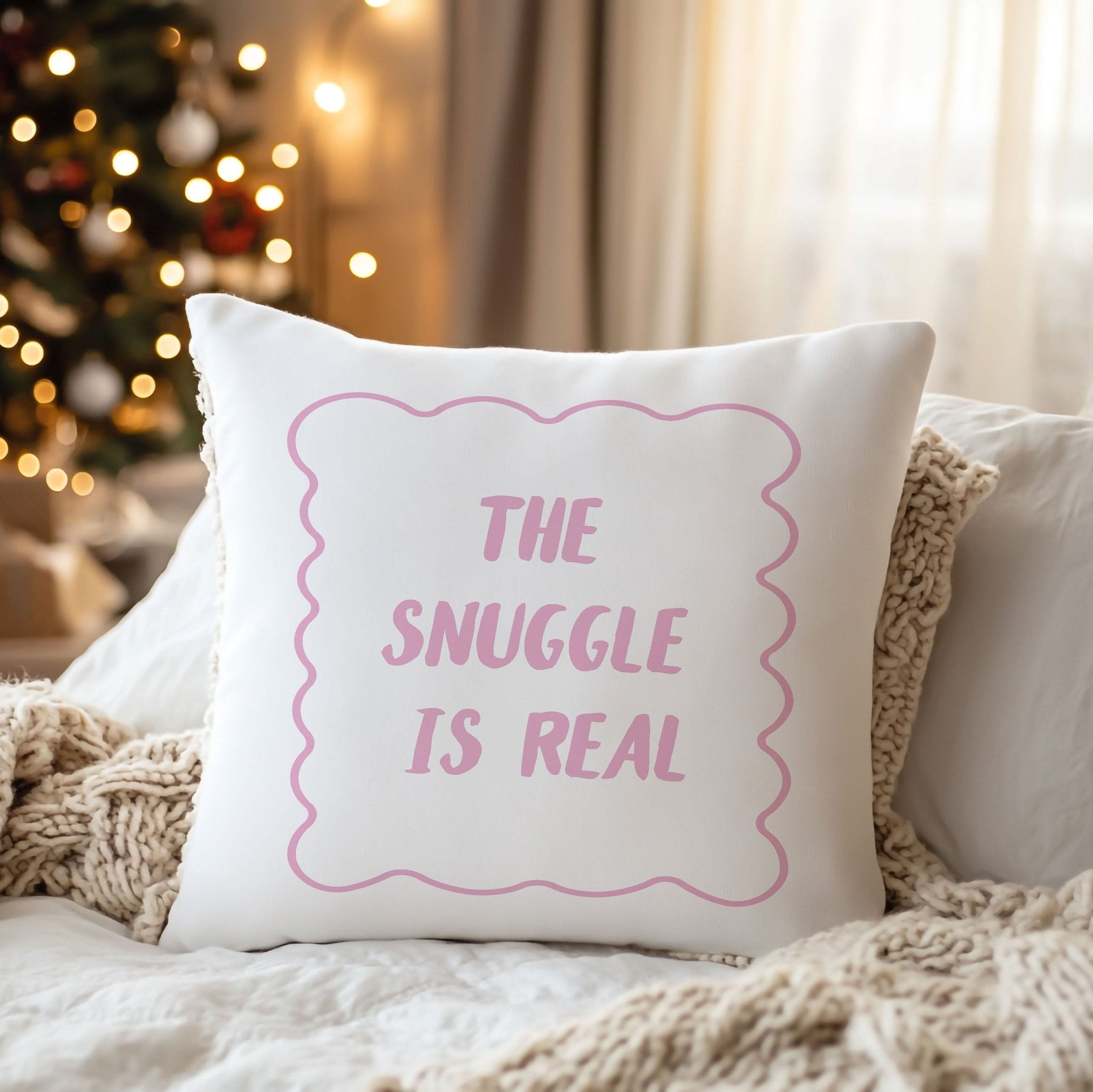The Snuggle Is Real” Cushion - Mac and Lilly