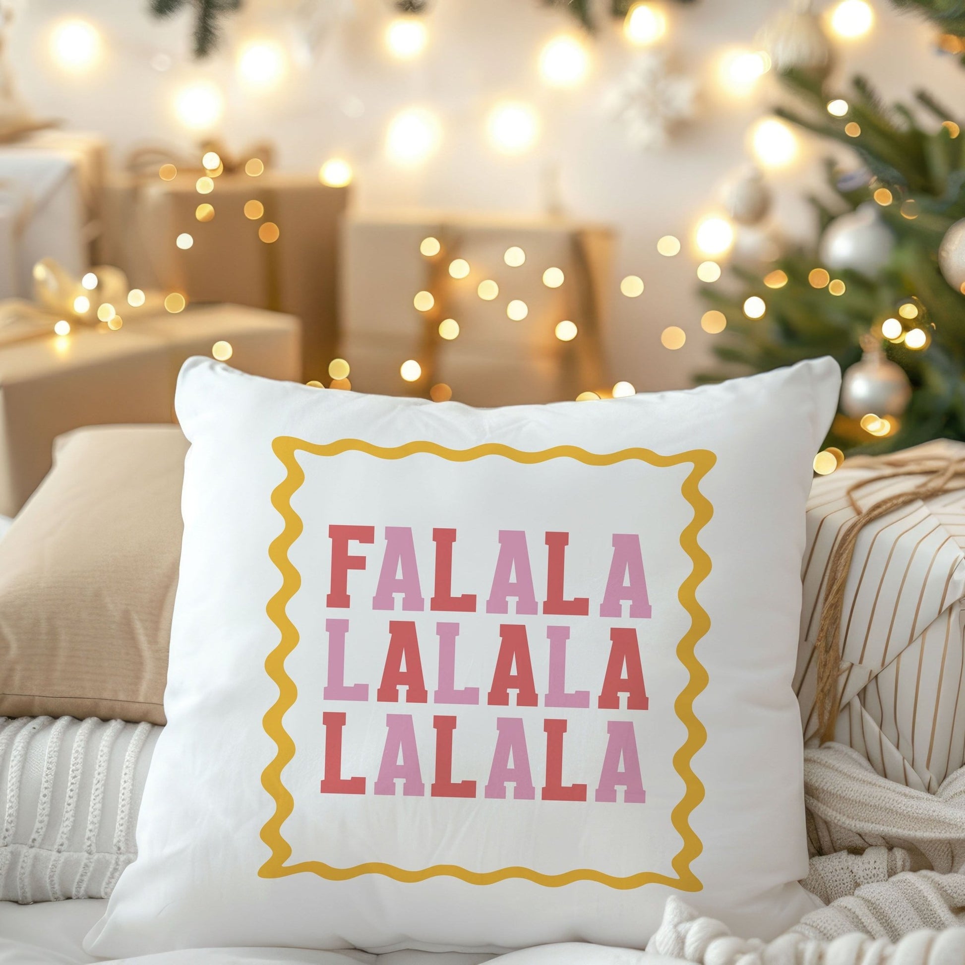 Fa La La Fun Christmas Cushion - Mac and Lilly