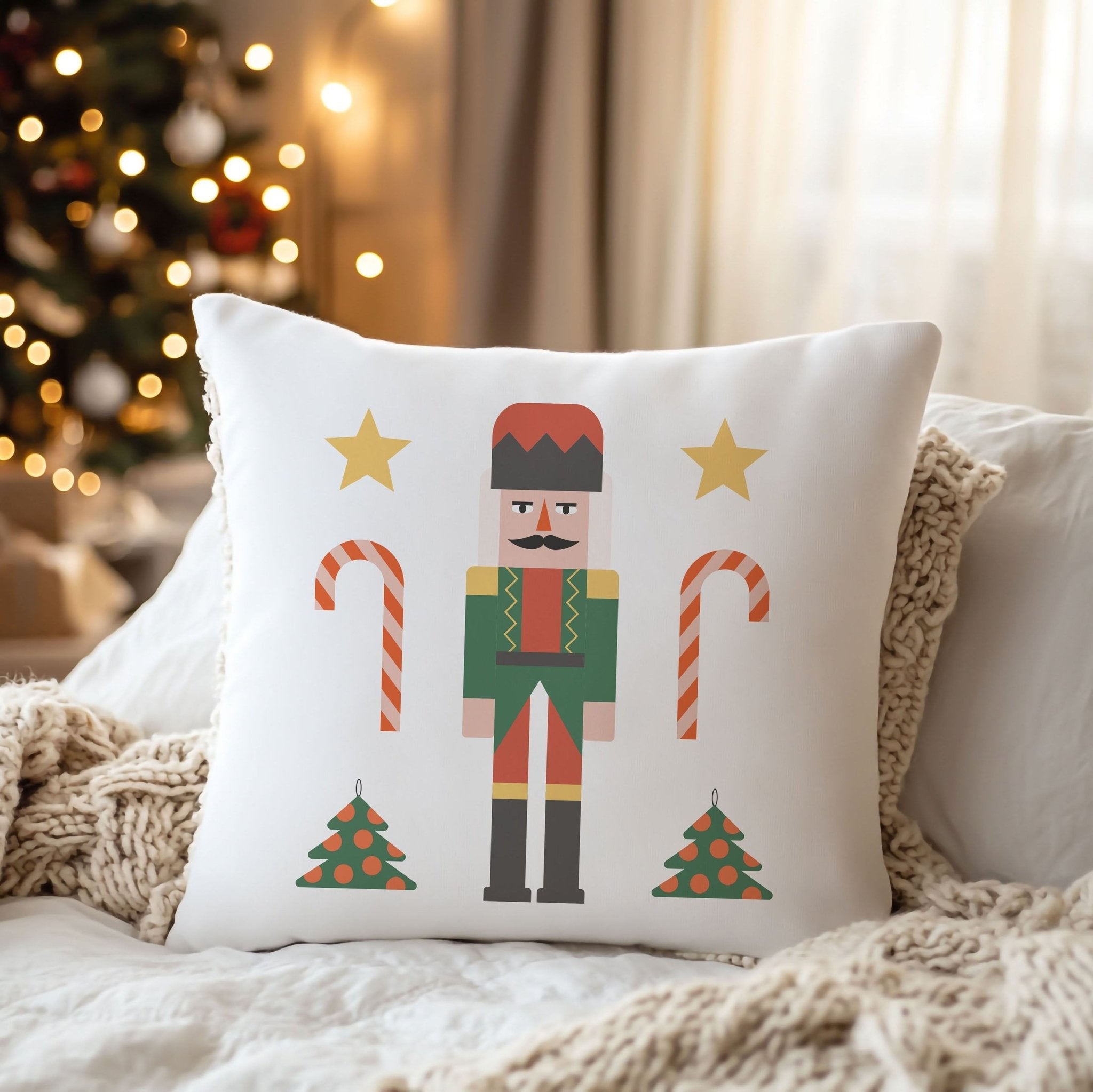 Nutcracker Christmas Cushion - Mac and Lilly