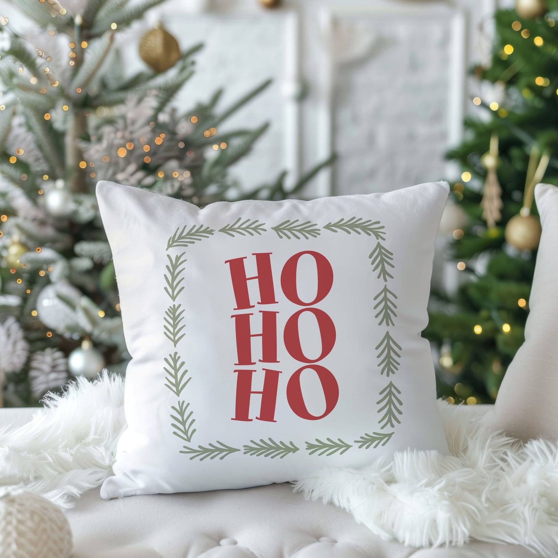 “HO HO HO” Christmas Cushion - Mac and Lilly