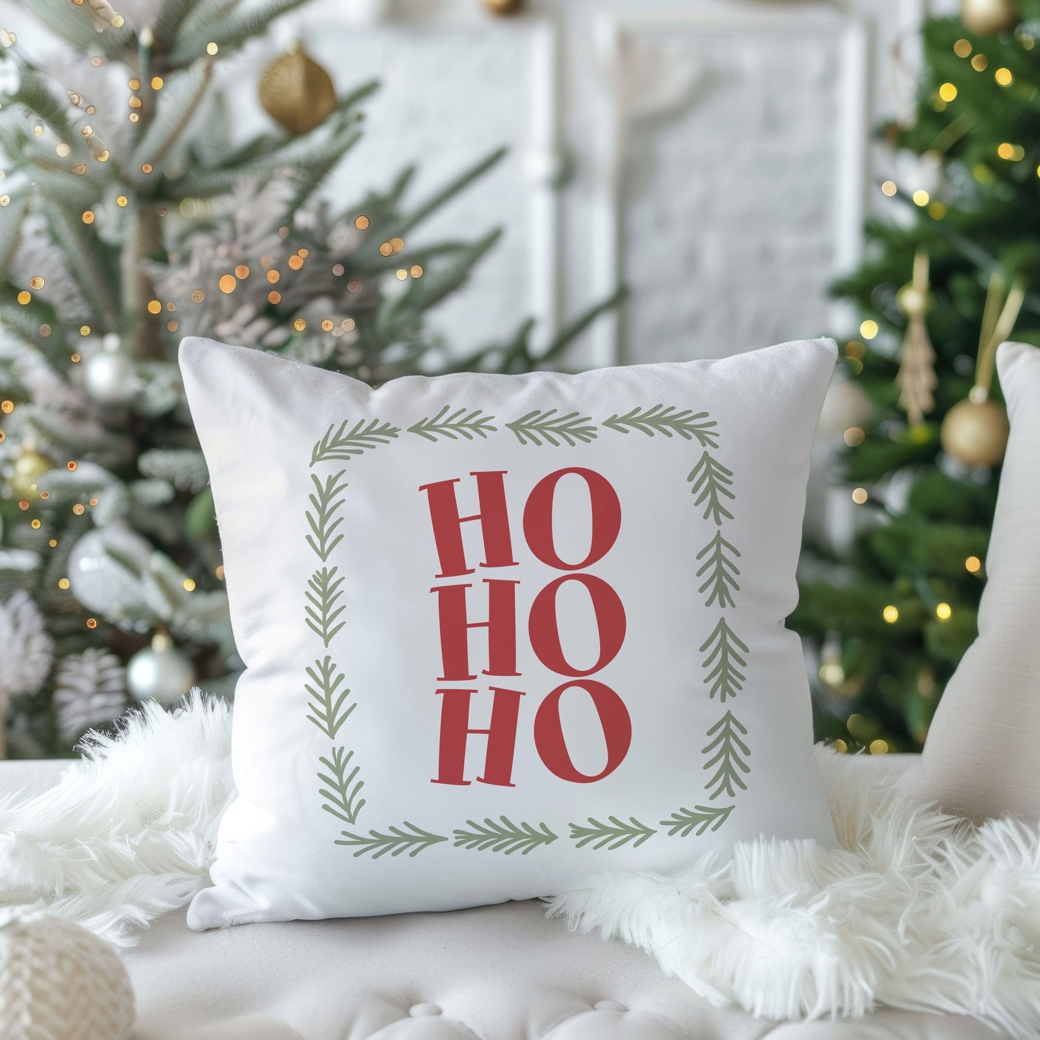 “HO HO HO” Christmas Cushion - Mac and Lilly