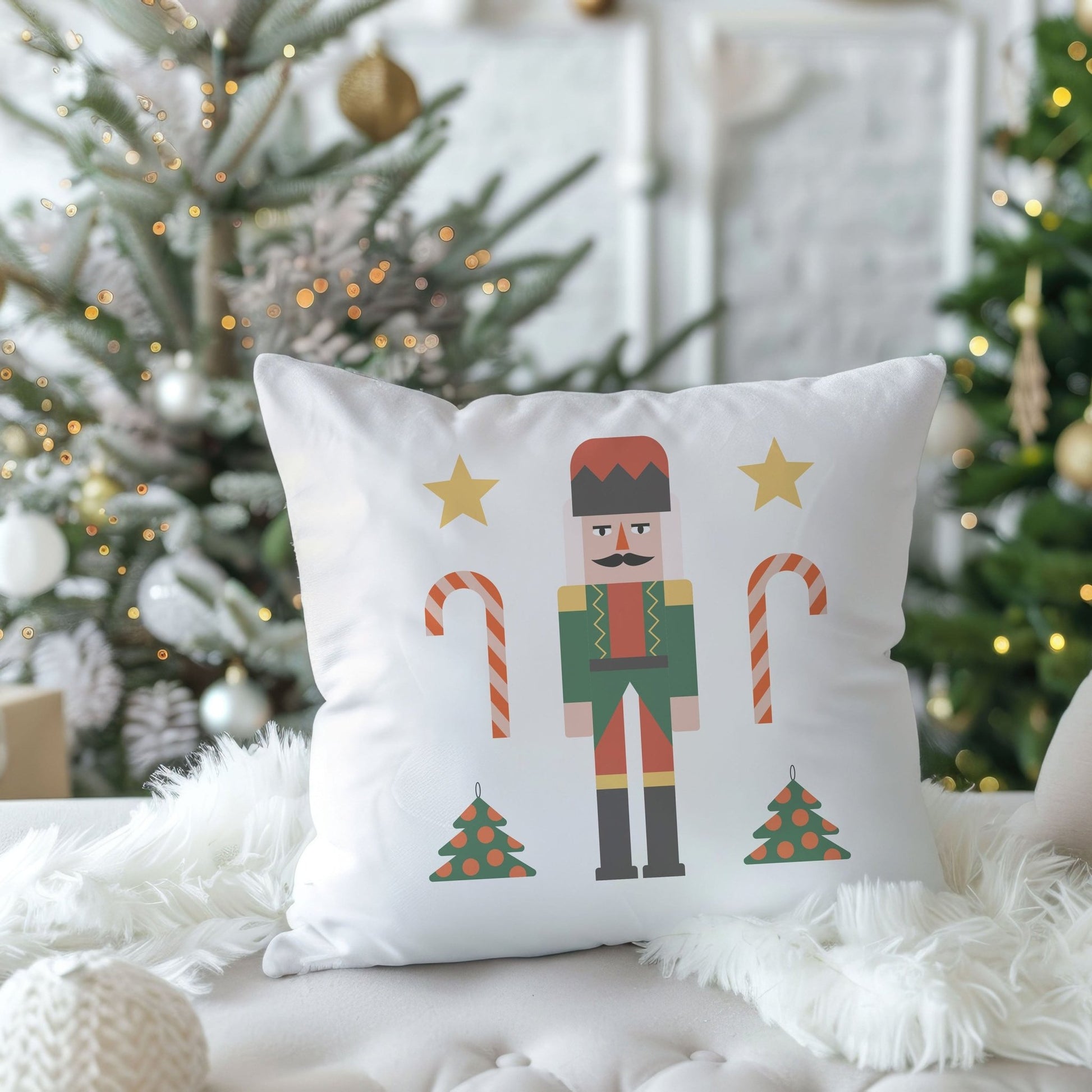 Nutcracker Christmas Cushion - Mac and Lilly