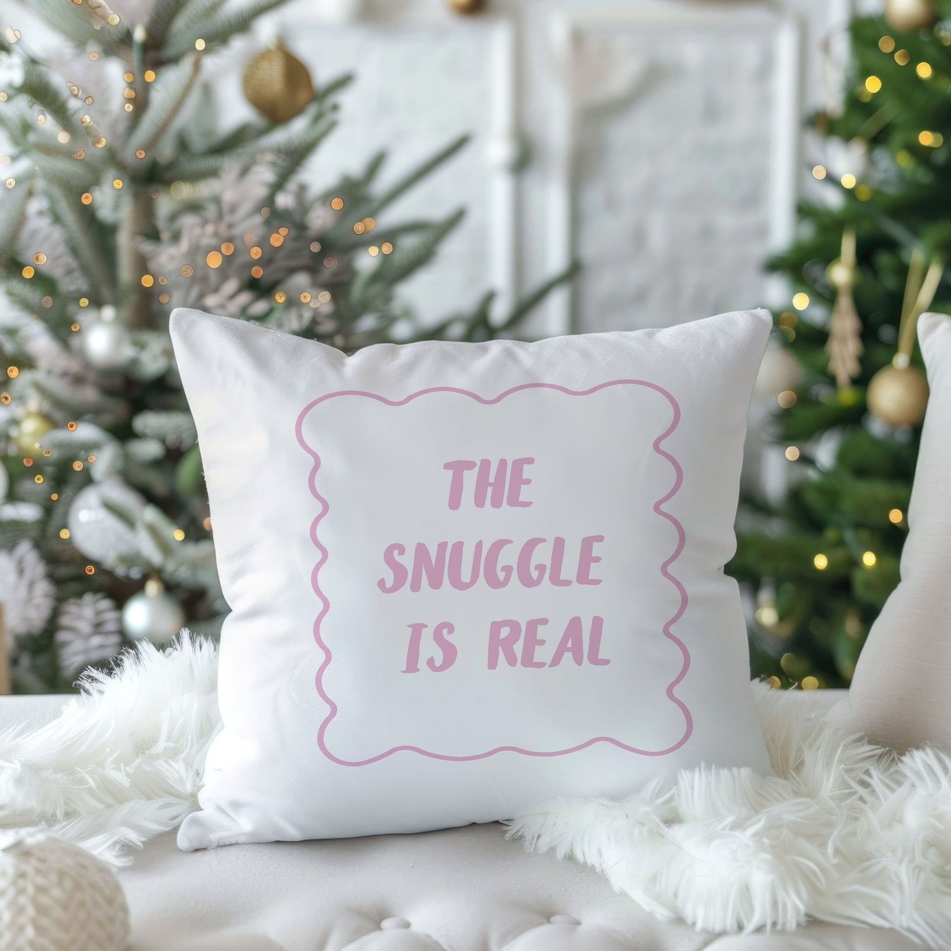 The Snuggle Is Real” Cushion - Mac and Lilly