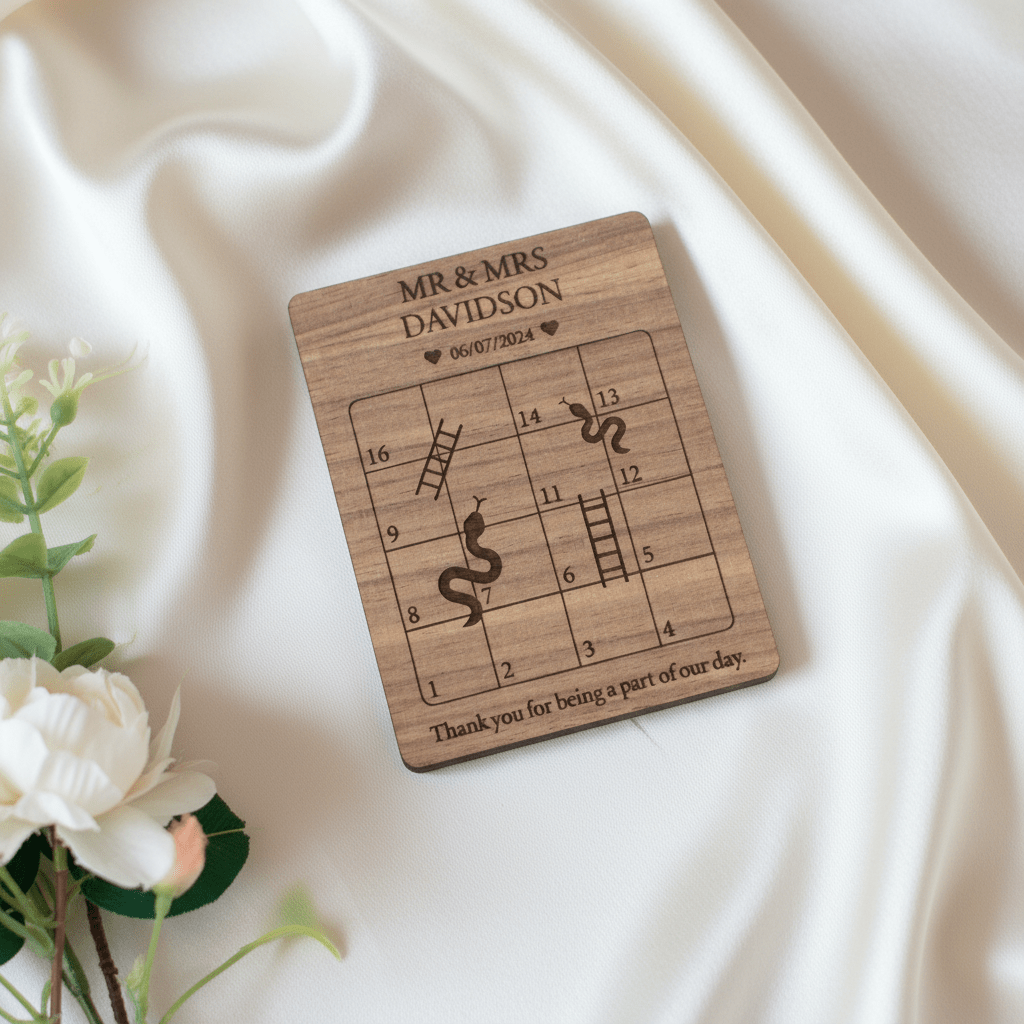 Wedding Games – Snakes and Ladders, Hearts & Crosses, Ring Toss - Mac and Lilly