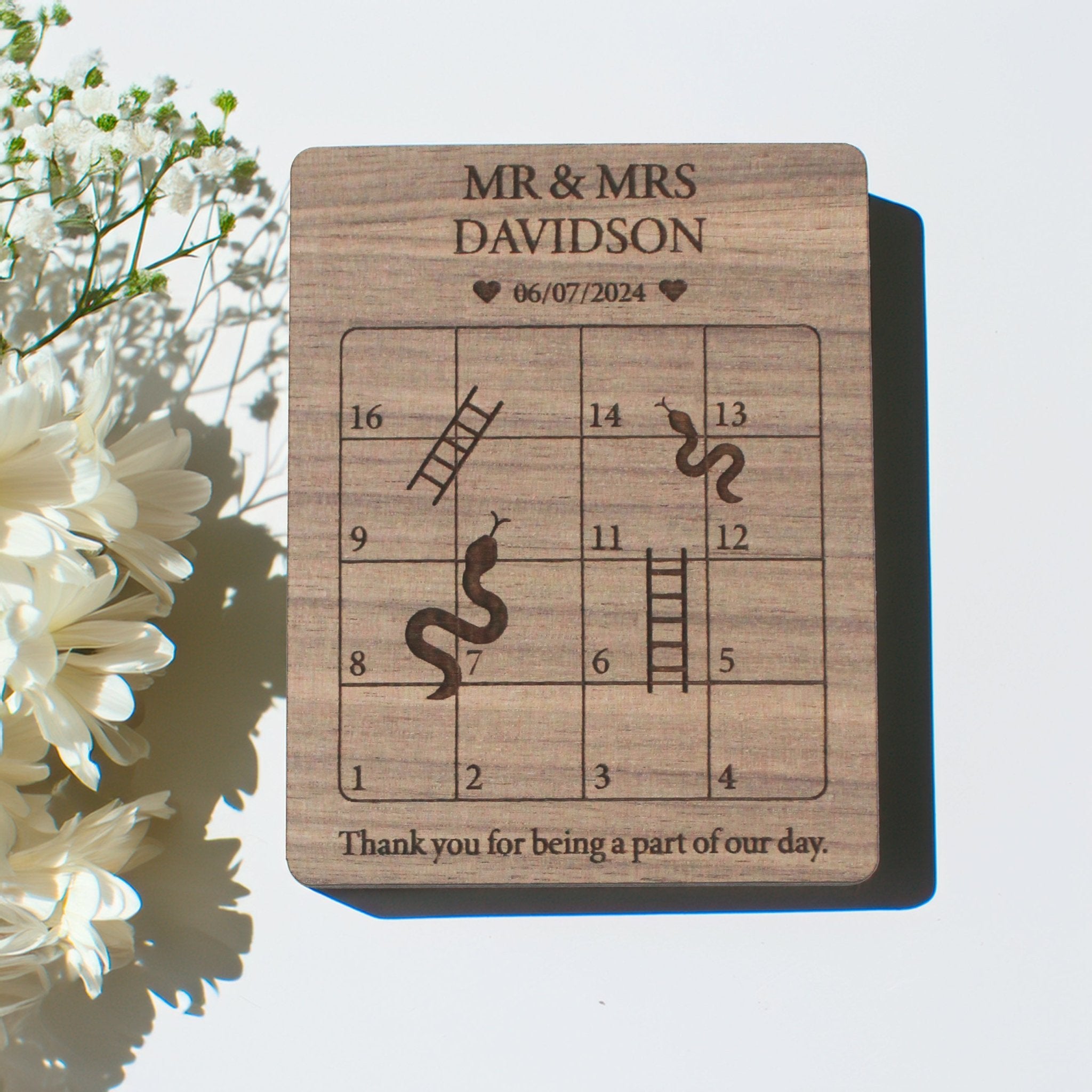 Wedding Games – Snakes and Ladders, Hearts & Crosses, Ring Toss - Mac and Lilly