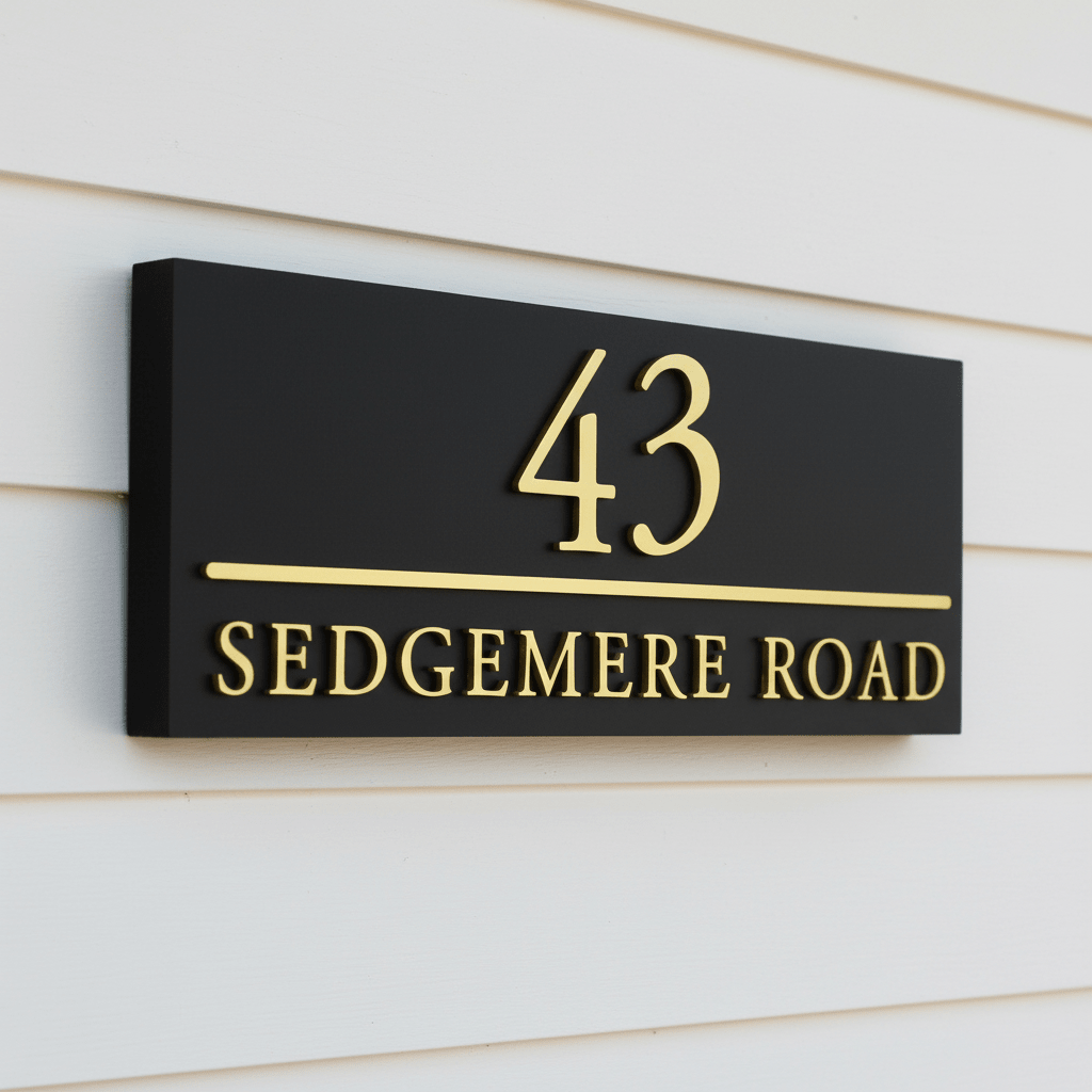 Raised Design Sign - Parallel Line - Mac and Lilly