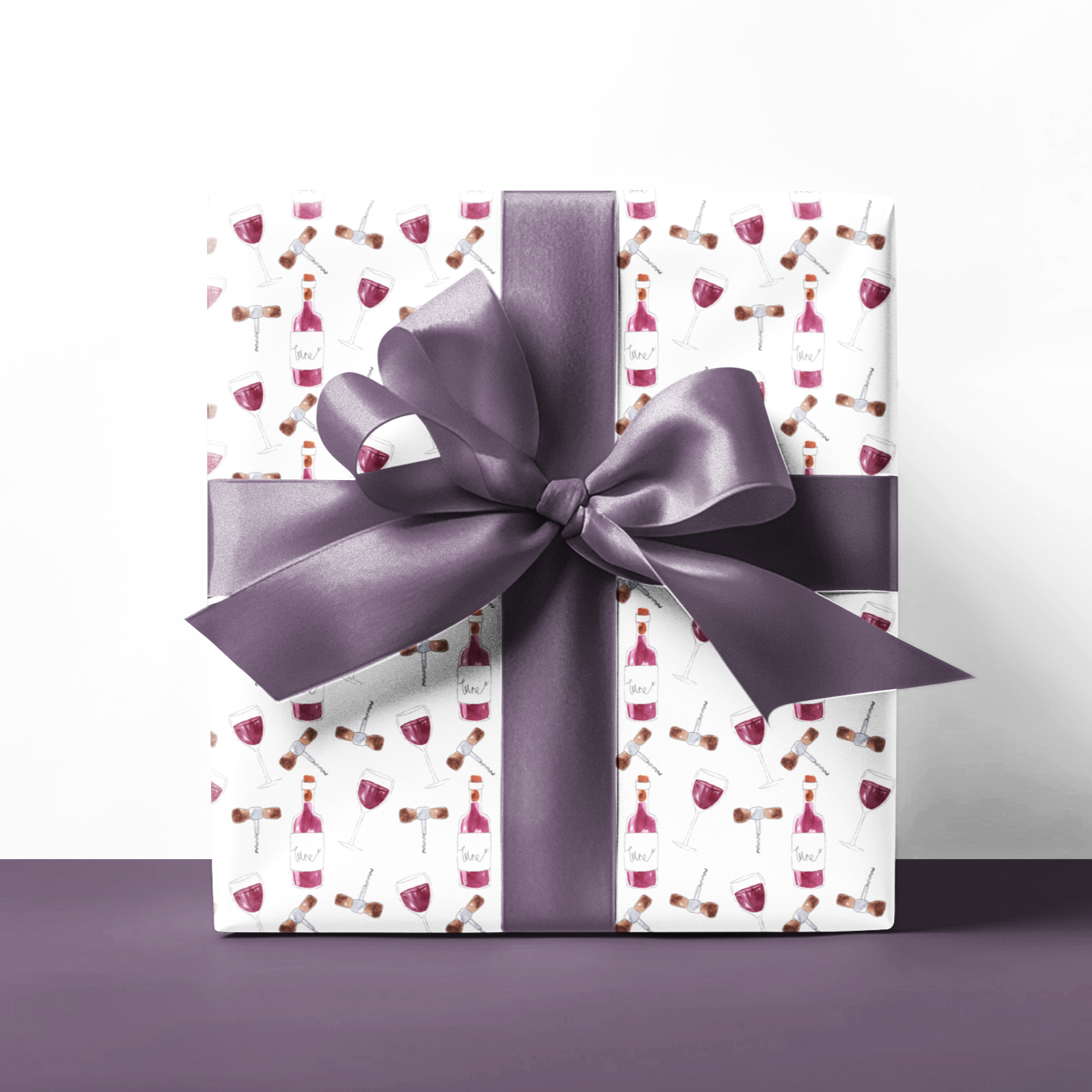 red wine themed gift wrap