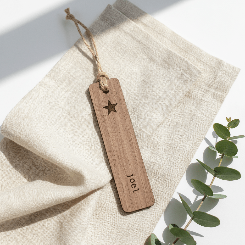 Personalised Wooden Place Name Tags - Mac and Lilly