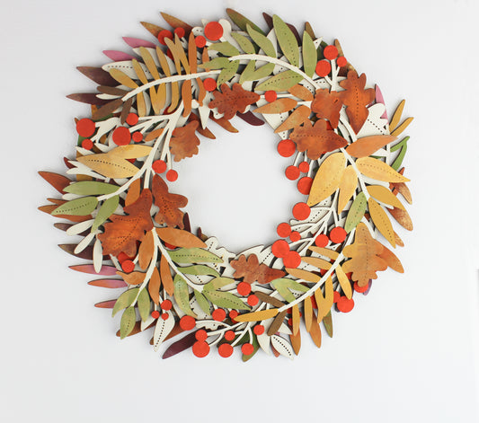 Sienna Wooden Autumnal Wreath