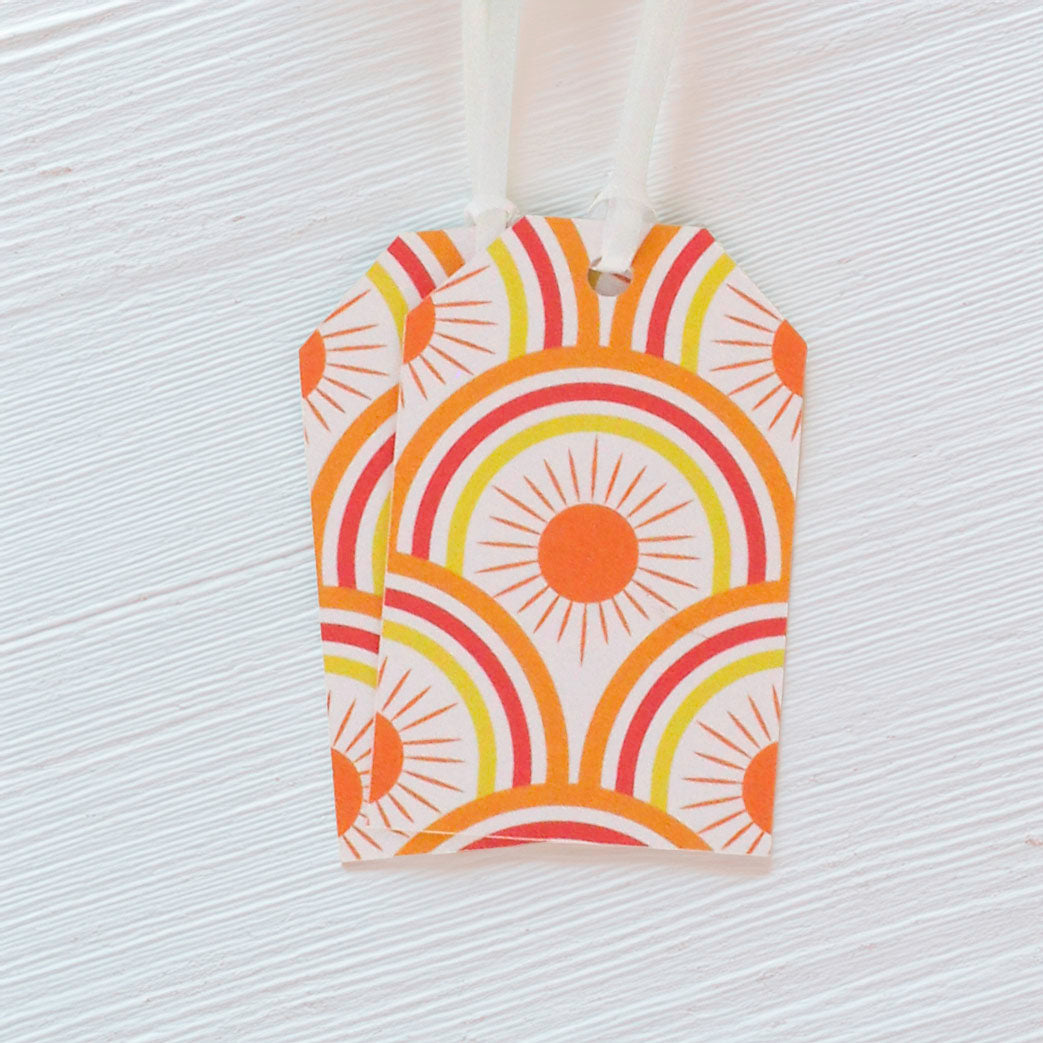 Sunrise Gift Wrapping Paper – Orange & Yellow