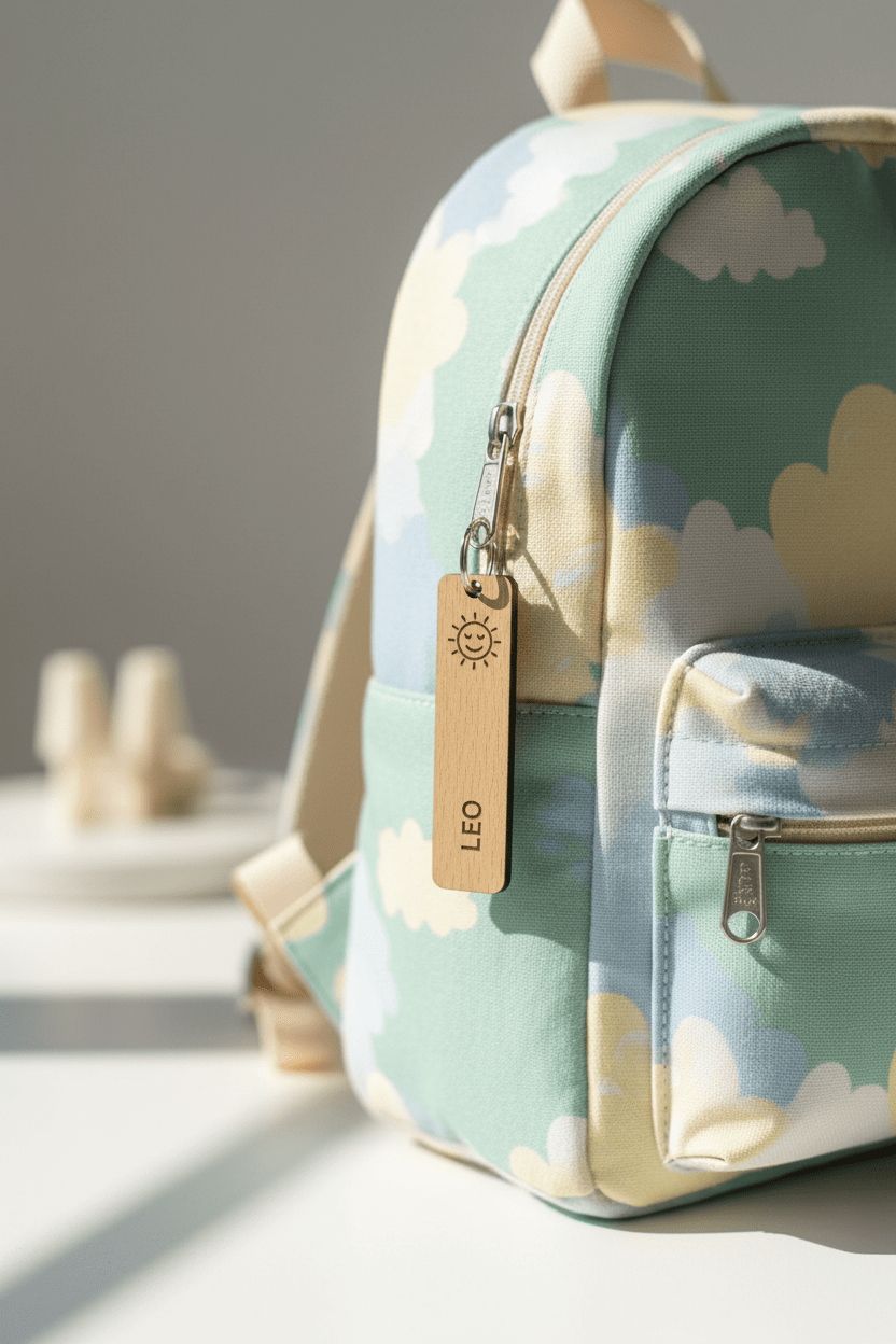 Personalised Name Keyring with icons - Mac and Lilly