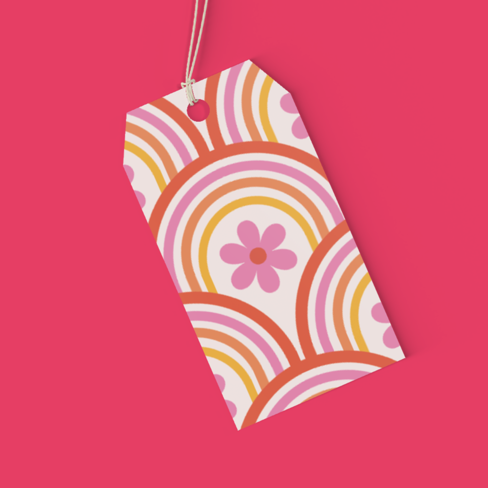 tag for matching gift wrap reto funky and adorable for teens